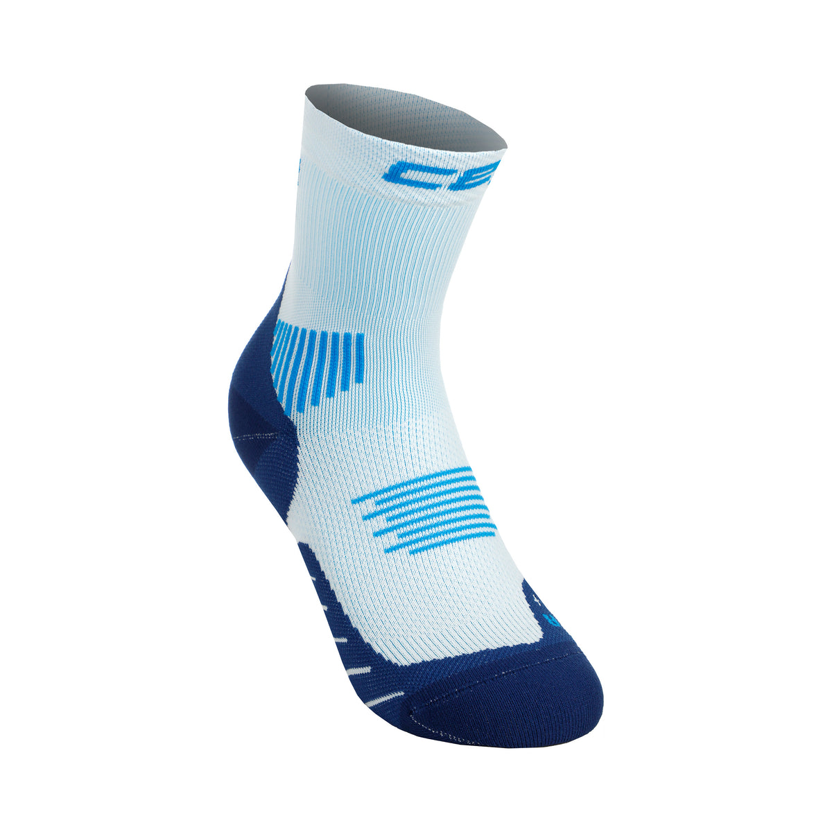 CEP Core Mid Cut 5.0 Compression Socks Women-Light Blue,Dark Blue