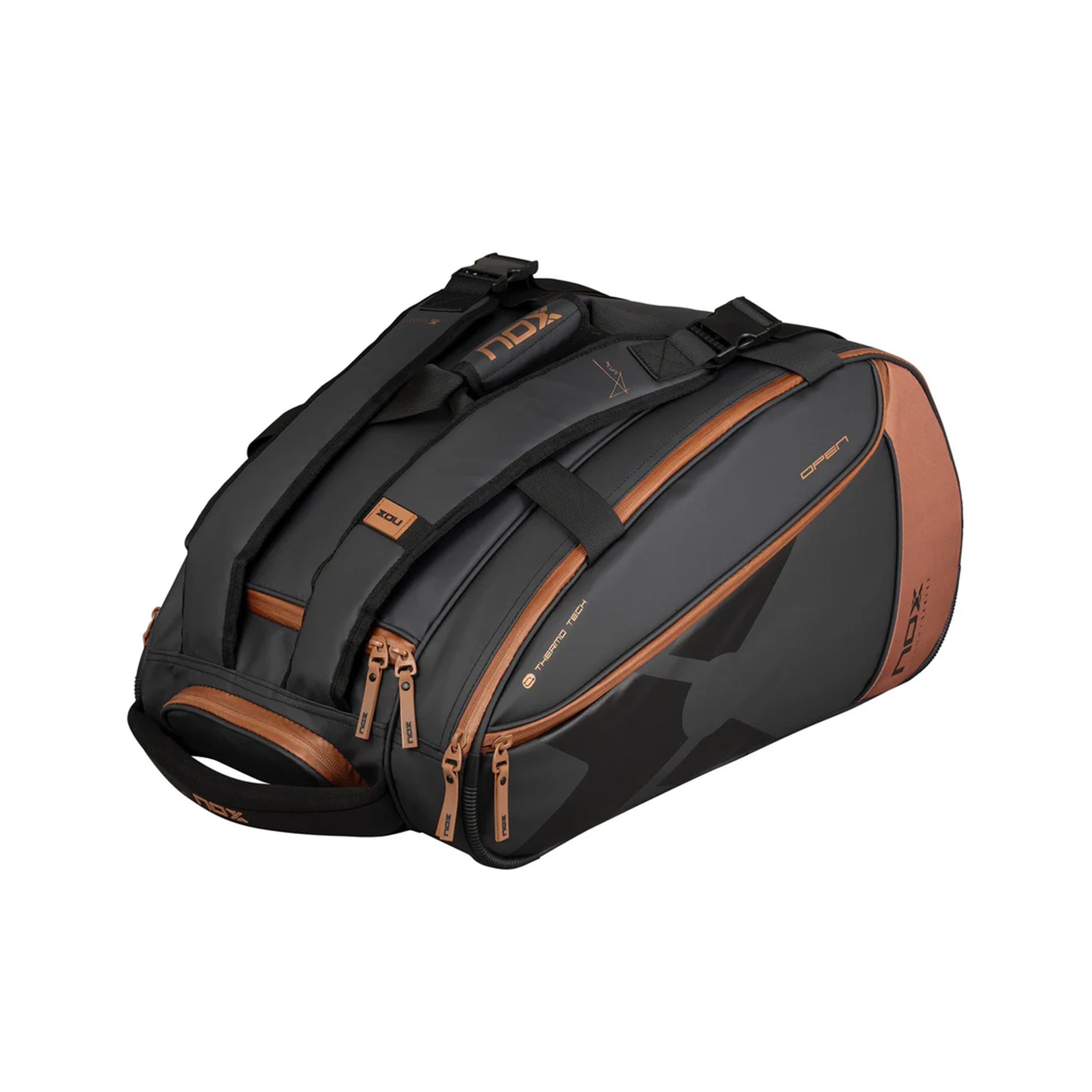 NOX Open Series Padel Racket Bag-Black,Bronze