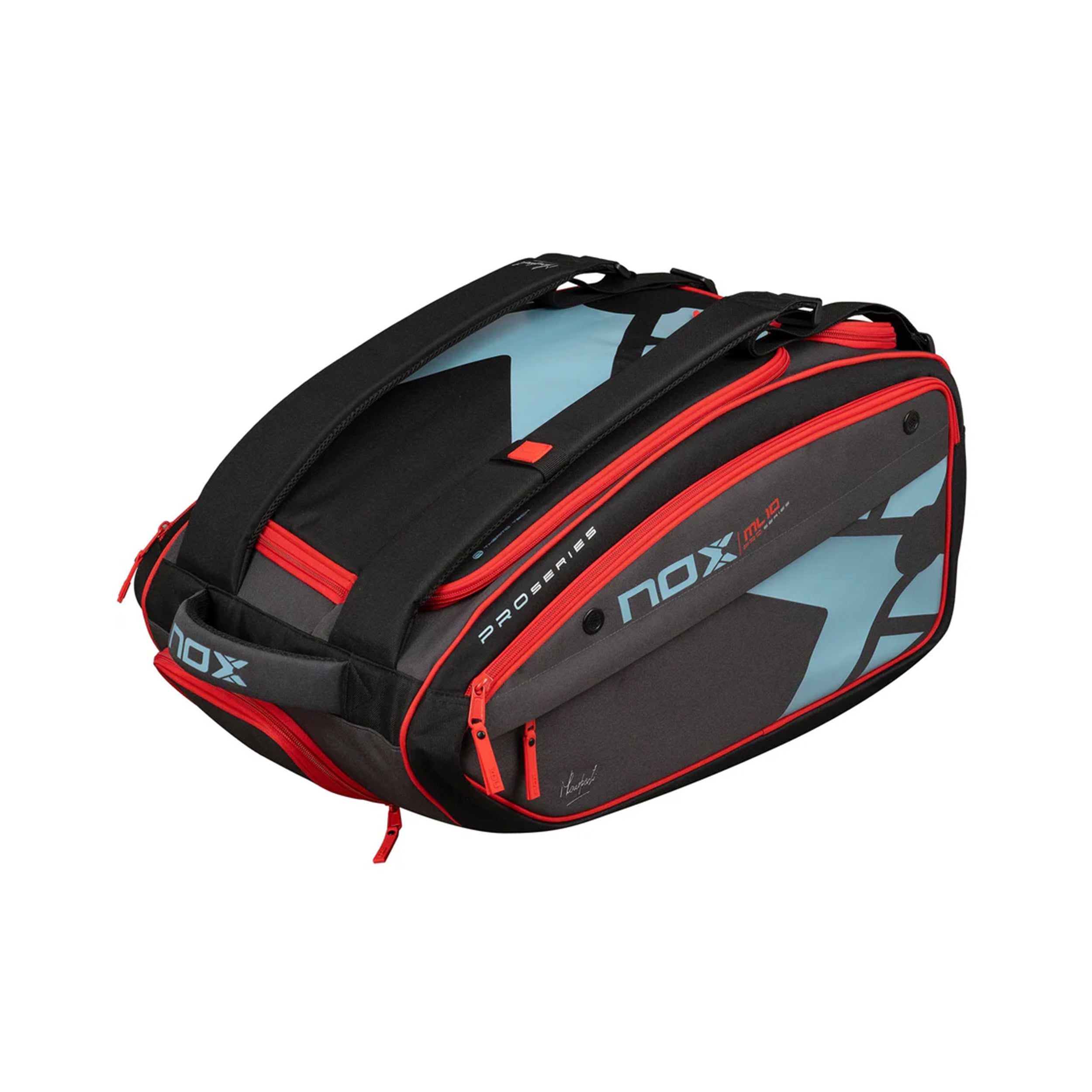 NOX ML10 Competition XL Compact Padel Racket Bag-Black,Red