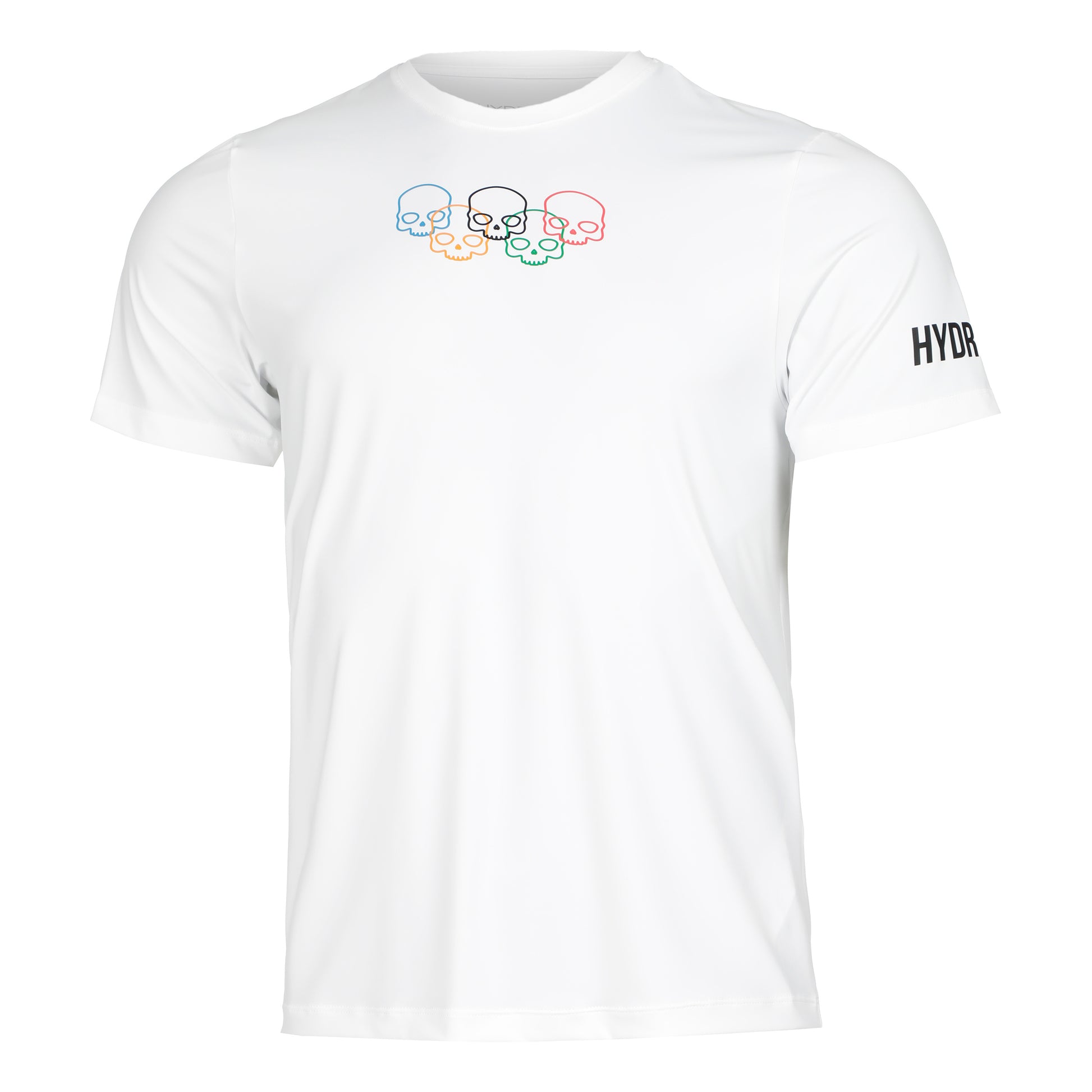 Hydrogen Olympic Skull Tech T-Shirt Men - white, multicoloured