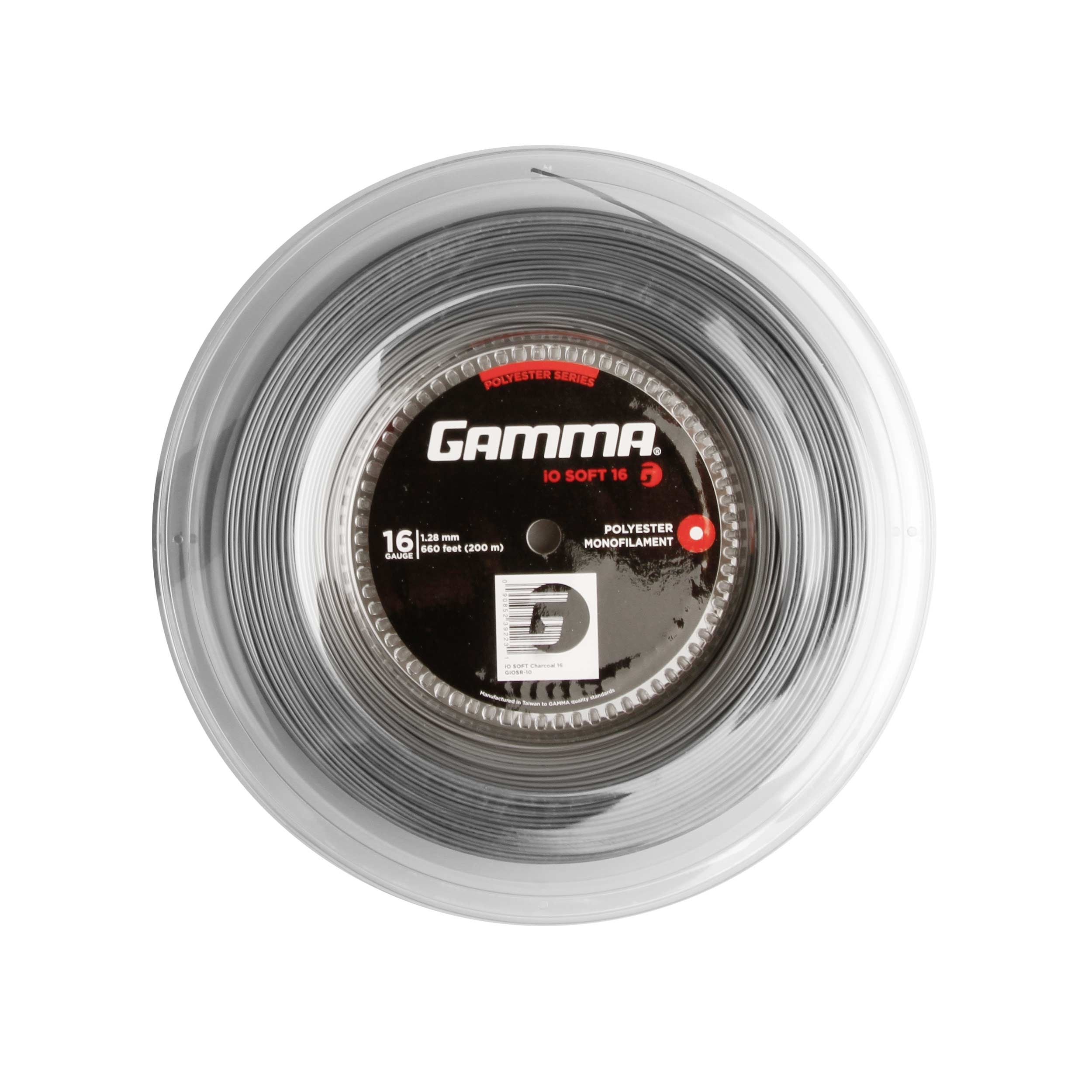 Gamma IO Soft Charcoal String Reel 200m-Grey
