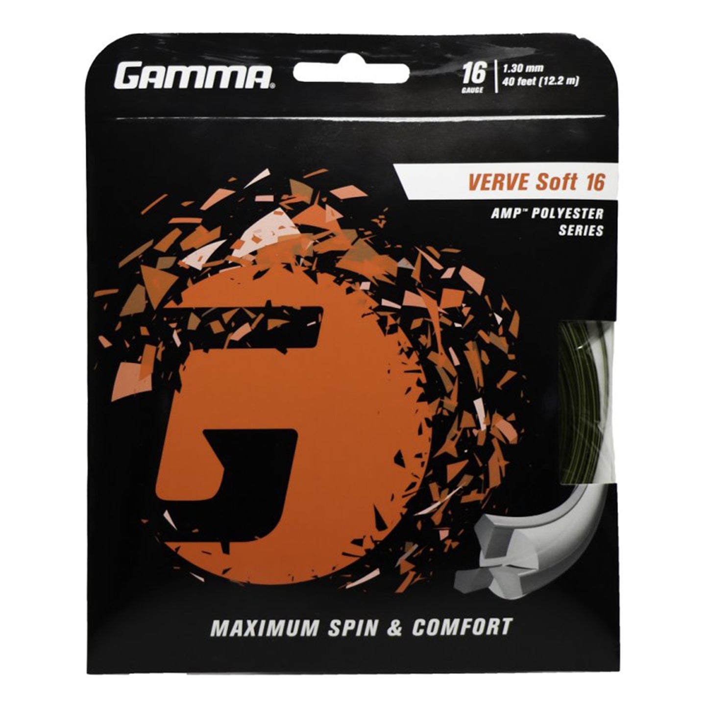 Gamma Verve Soft String Set 12,2m-Black,Yellow