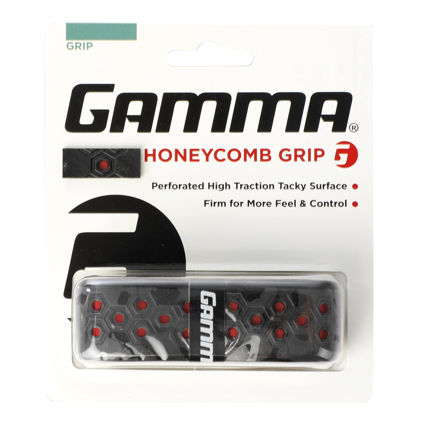Gamma Honeycomb Cushion Grip  1 Pack-black,red