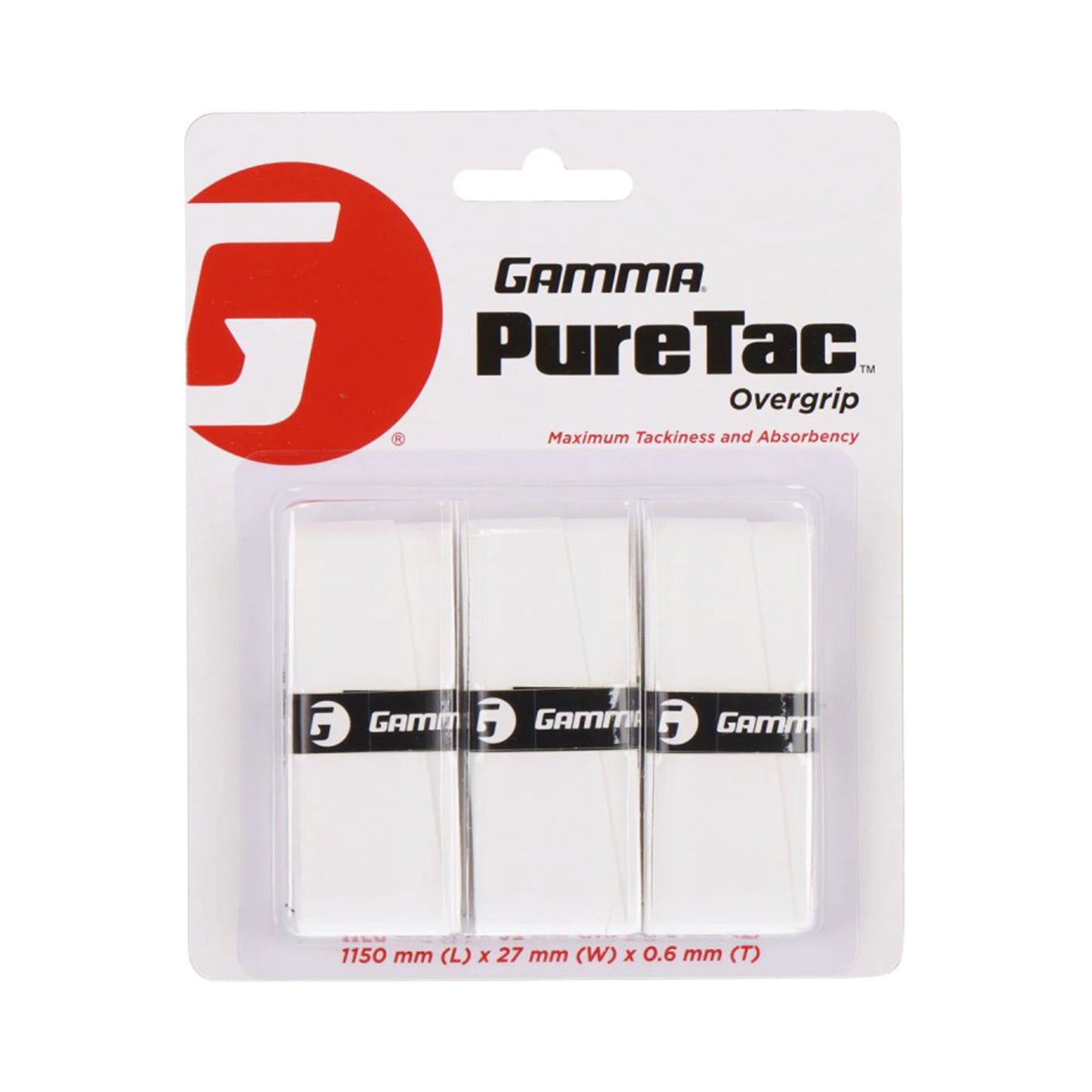 Gamma Pure Tac 3 Pack-White