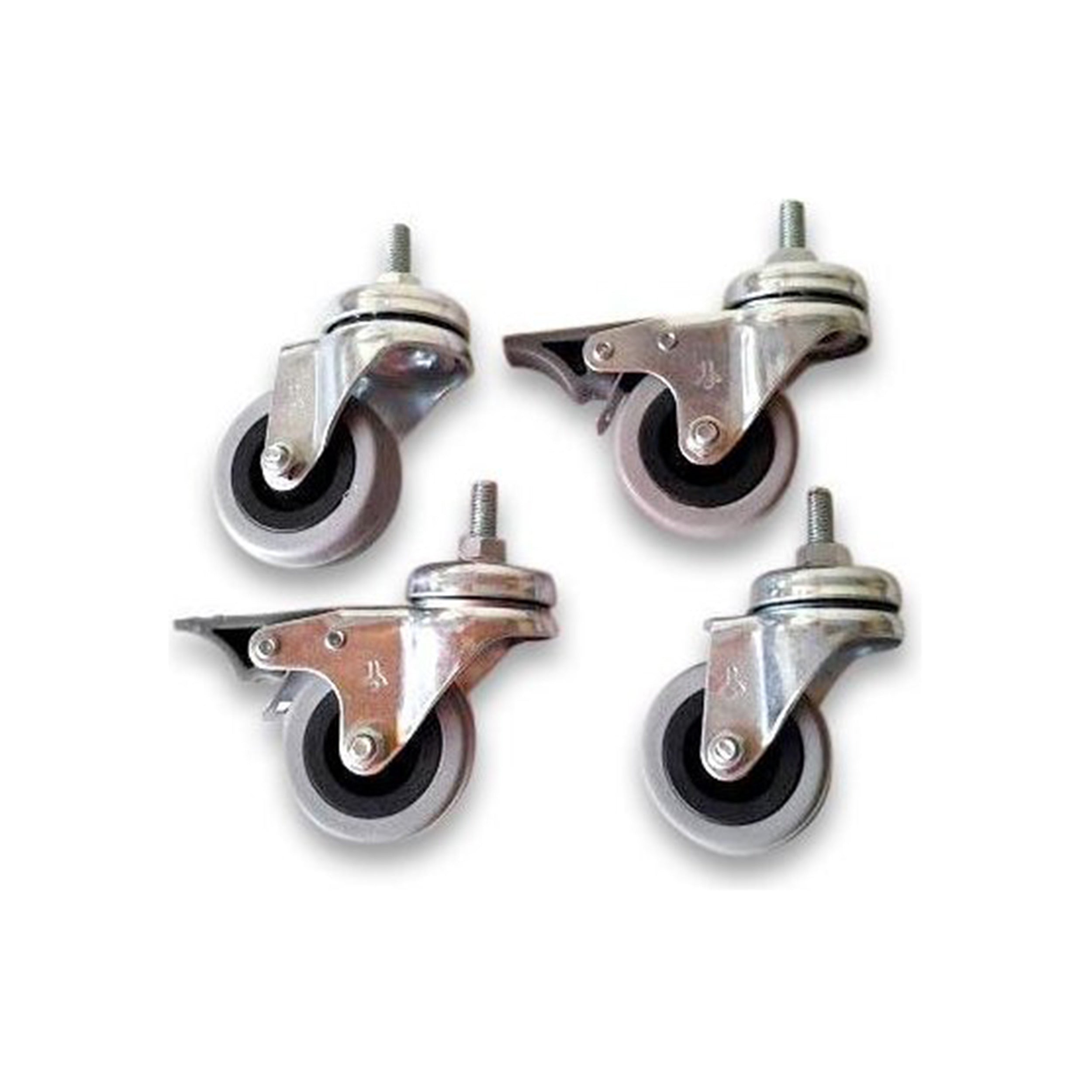 Gamma Rollen Set Für Standard Floor Stand-Silver,Black