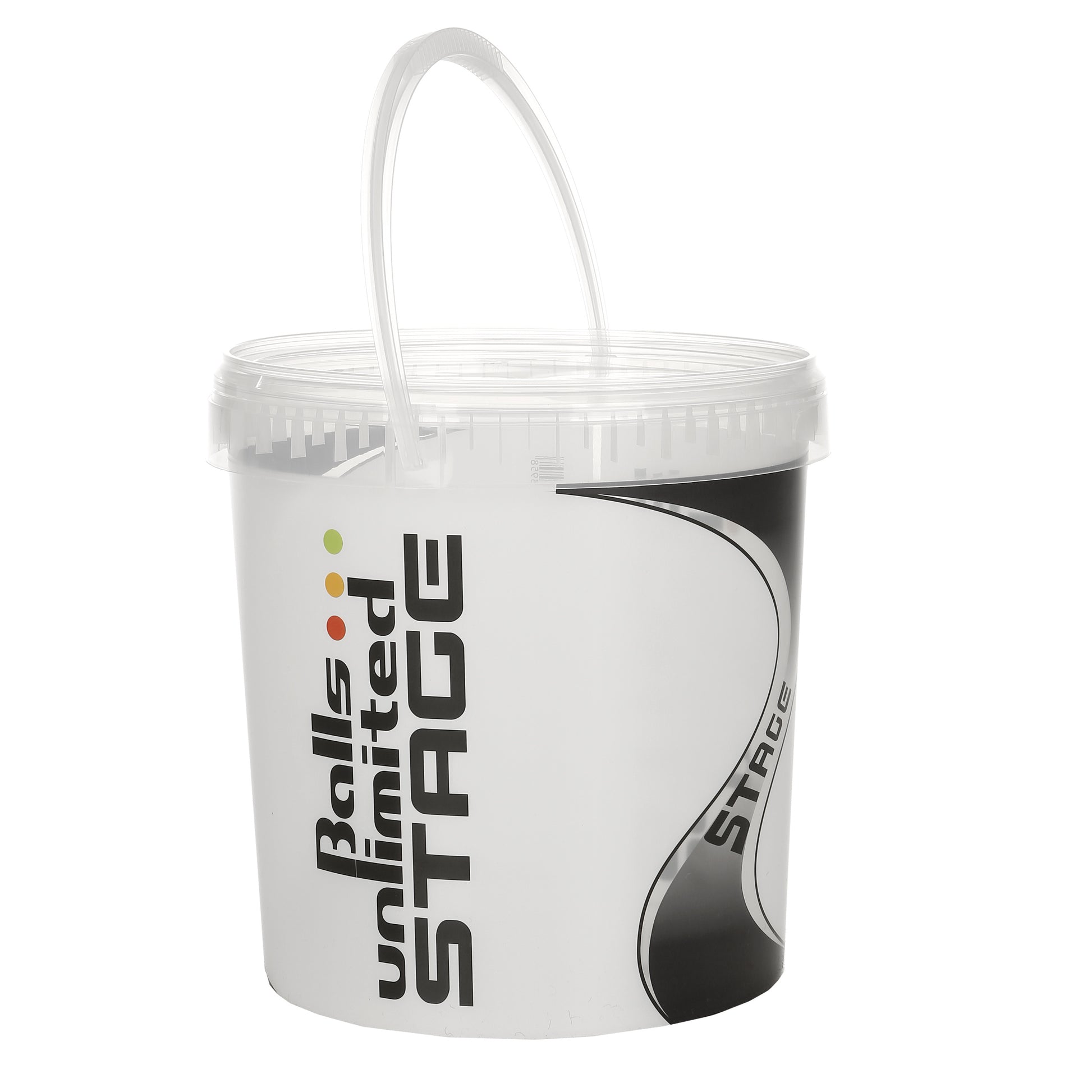 Balls Unlimited Stage 1,2,3 Ball Bucket-Black,White