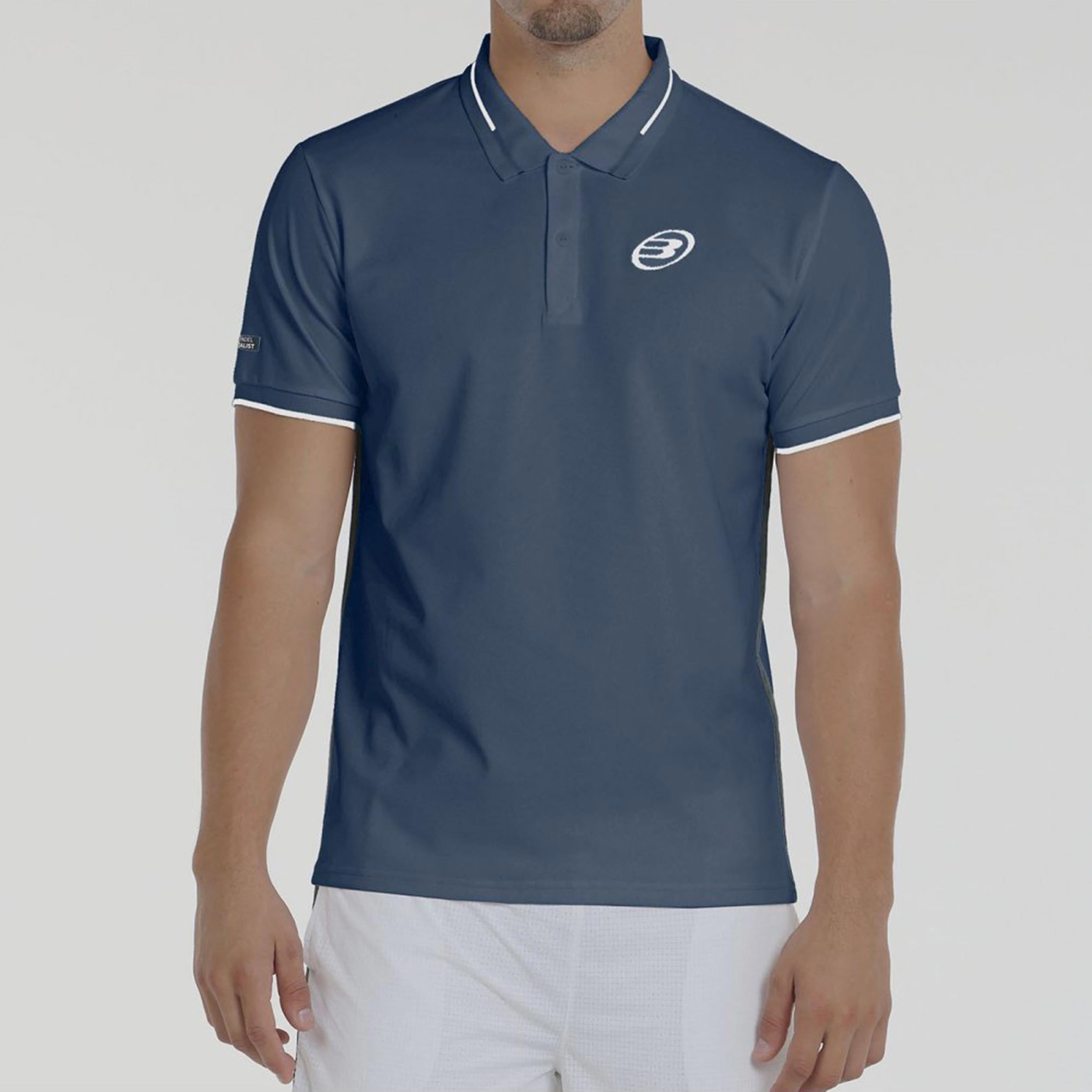 Bullpadel Leiro 25V Polo Men-Dark Blue