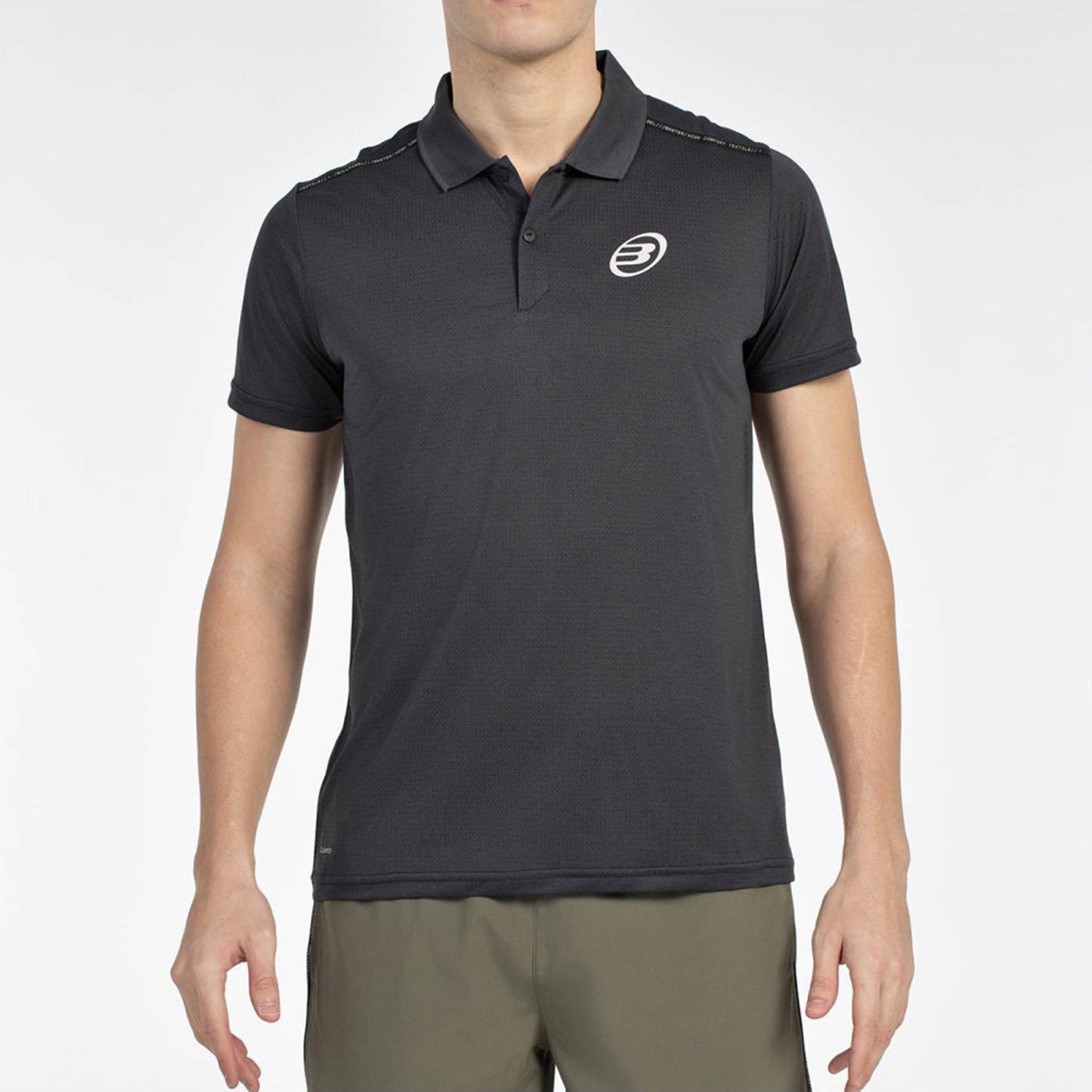 Bullpadel Mirac Polo Herren-Schwarz