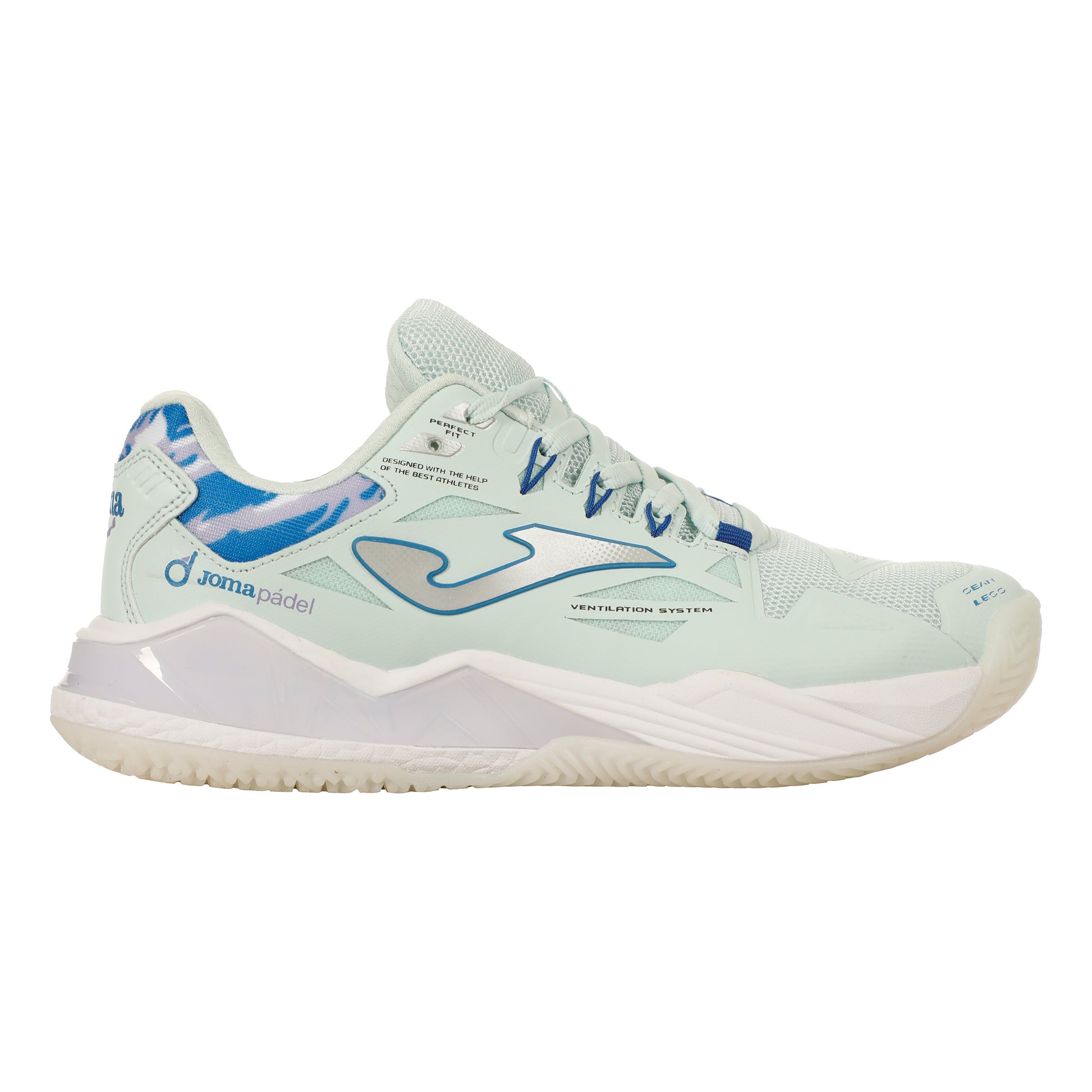 Joma Spin Padelschuh Damen - hellblau, flieder