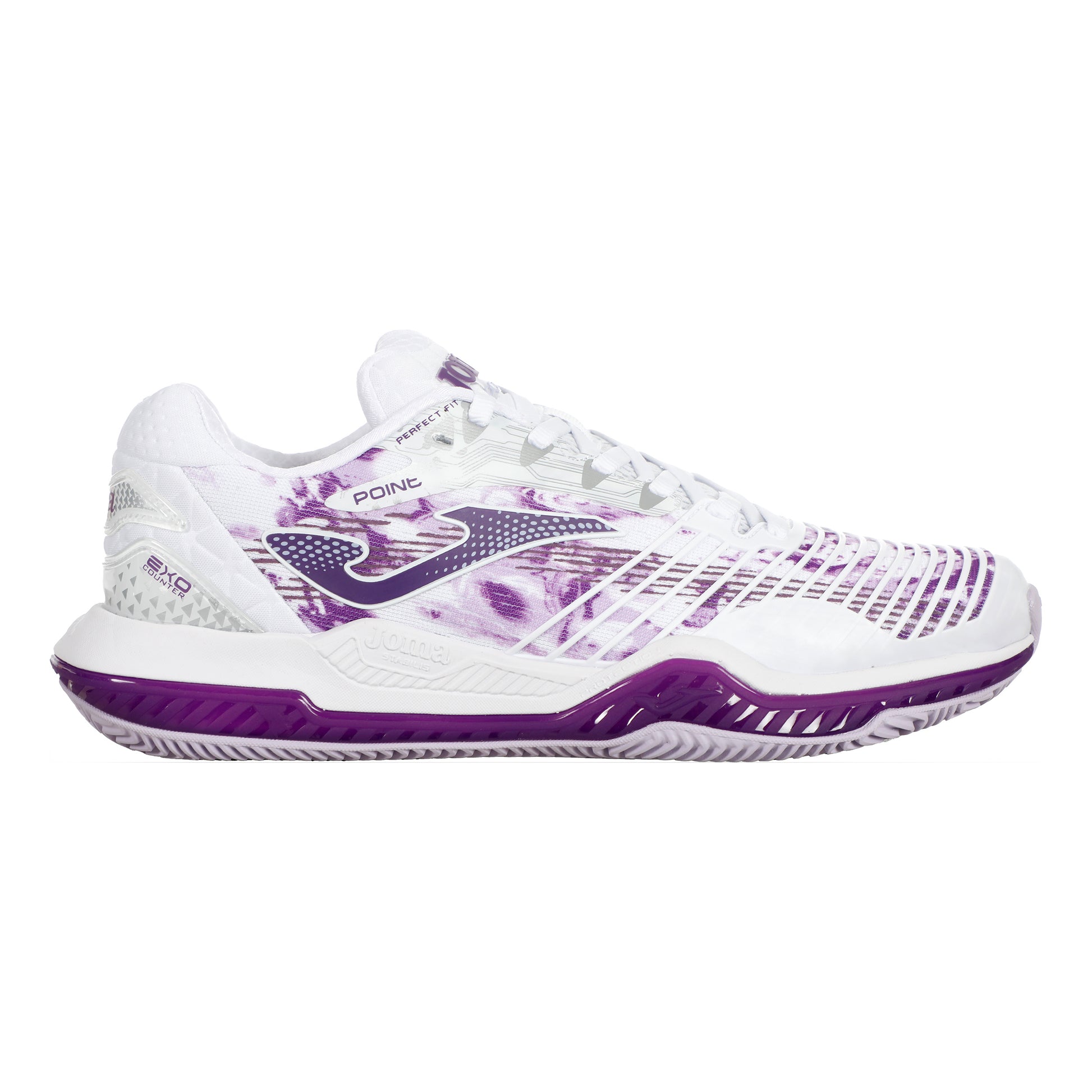Joma Point Sandplatzschuh Damen-Weiß,Lila