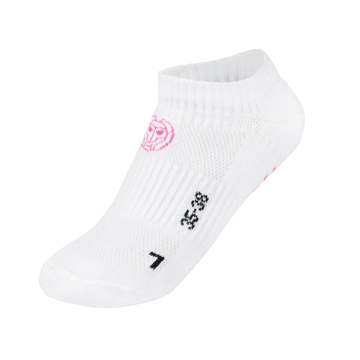 BIDI BADU Karli Tech No-Show Sports Socks 3 Pack-White,Pink