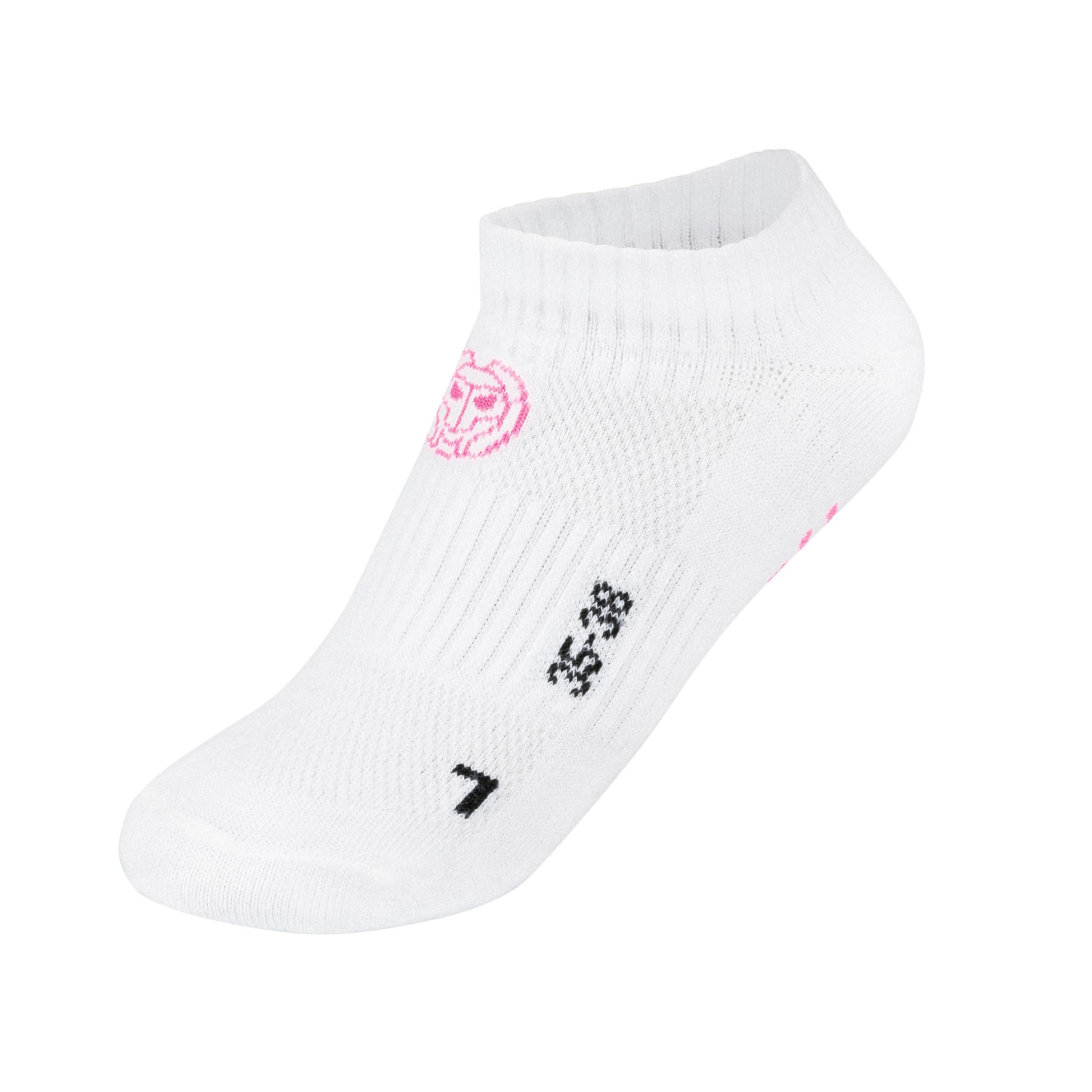 BIDI BADU Karli Tech No-Show Sports Socks 3 Pack-White,Pink