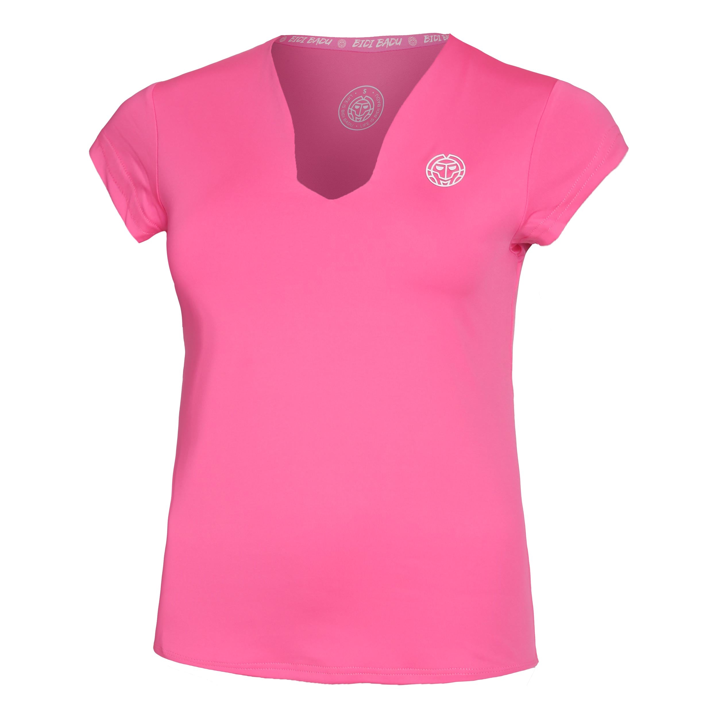 BIDI BADU Bella 2.0 Tech V-Neck T-Shirt Women-Pink,White