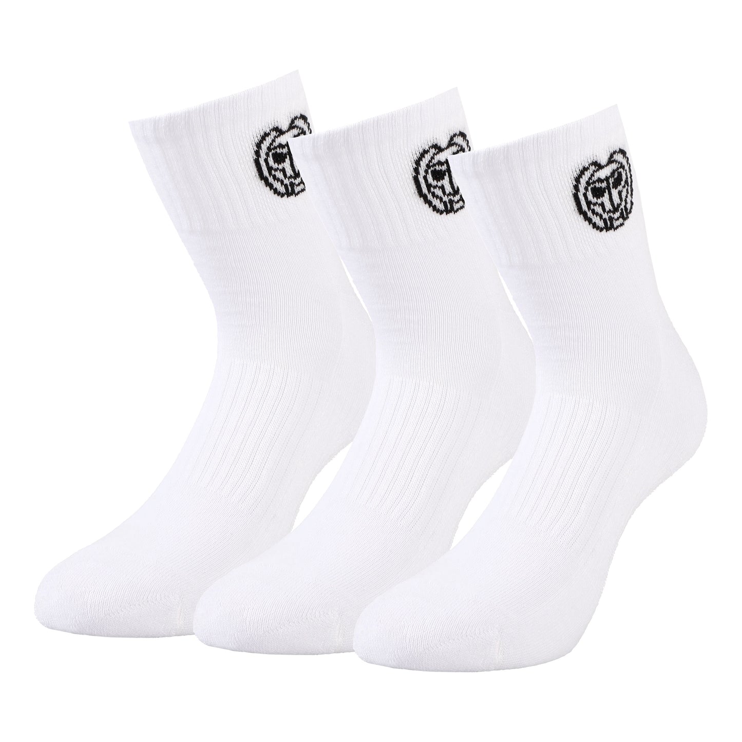 BIDI BADU Gila Ankle Tech Sports Socks 3 Pack Unisex - white, black