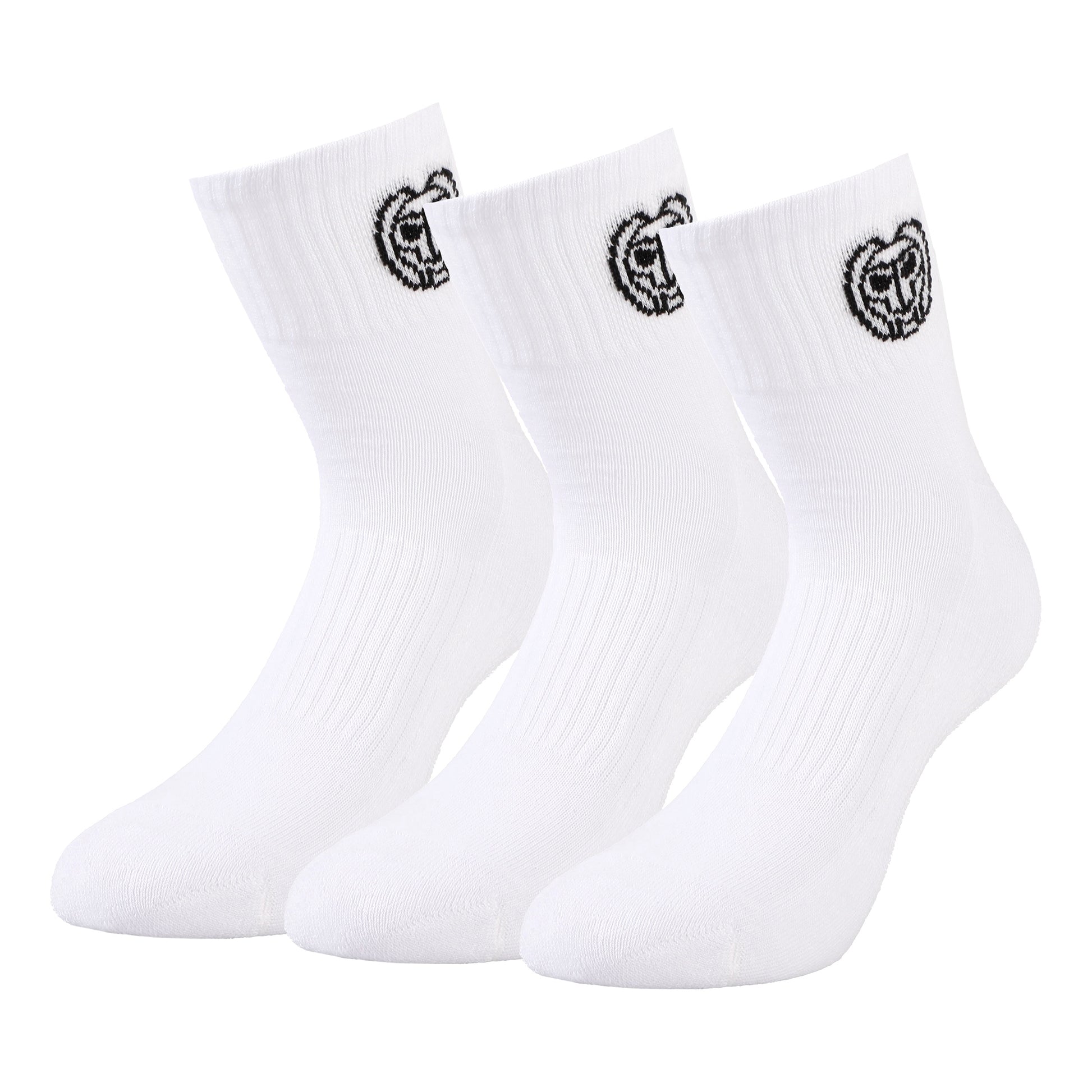 BIDI BADU Gila Ankle Tech Sports Socks 3 Pack Unisex - white, black