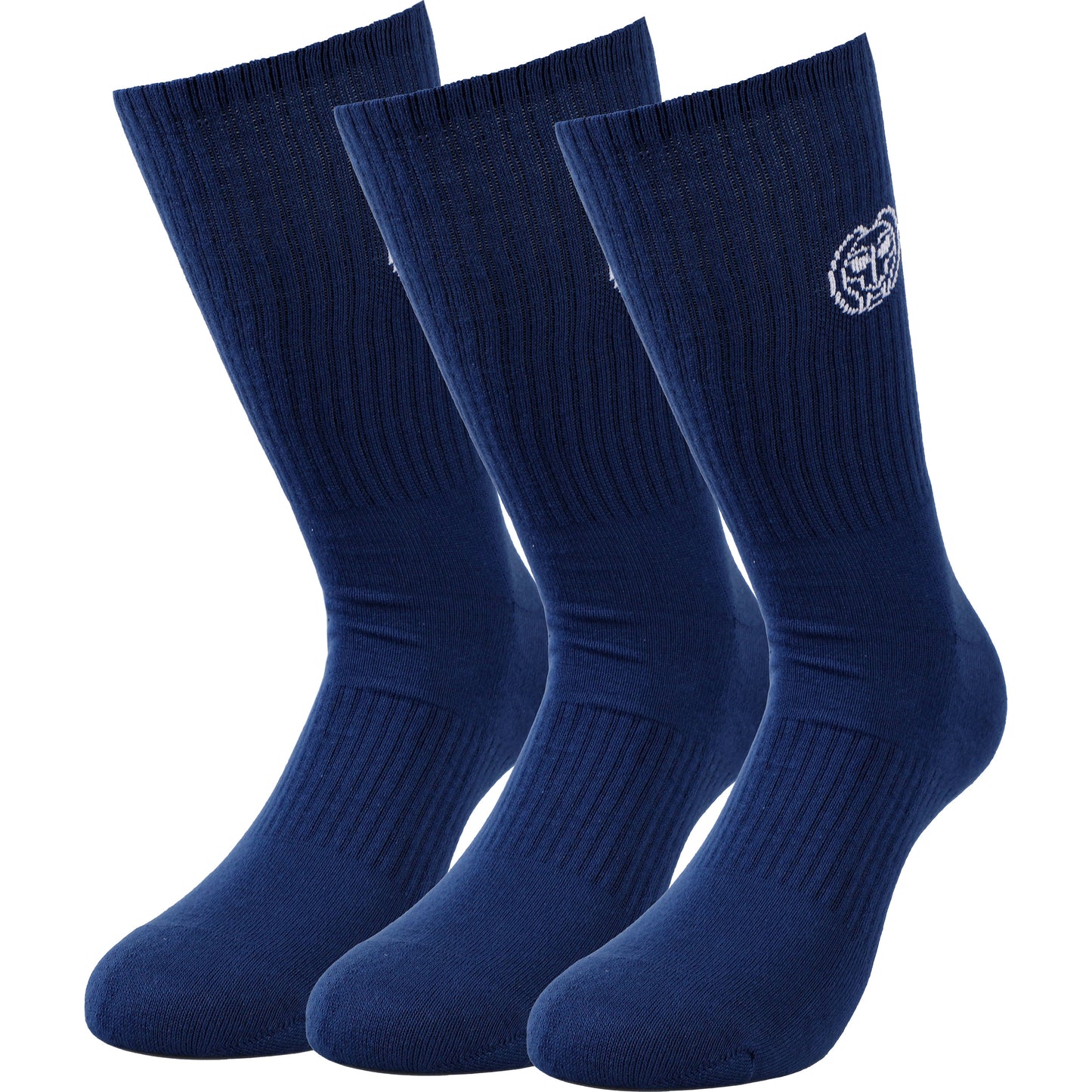 BIDI BADU Matayo Crew Tech Sports socks 3 Pack Men - dark blue, white