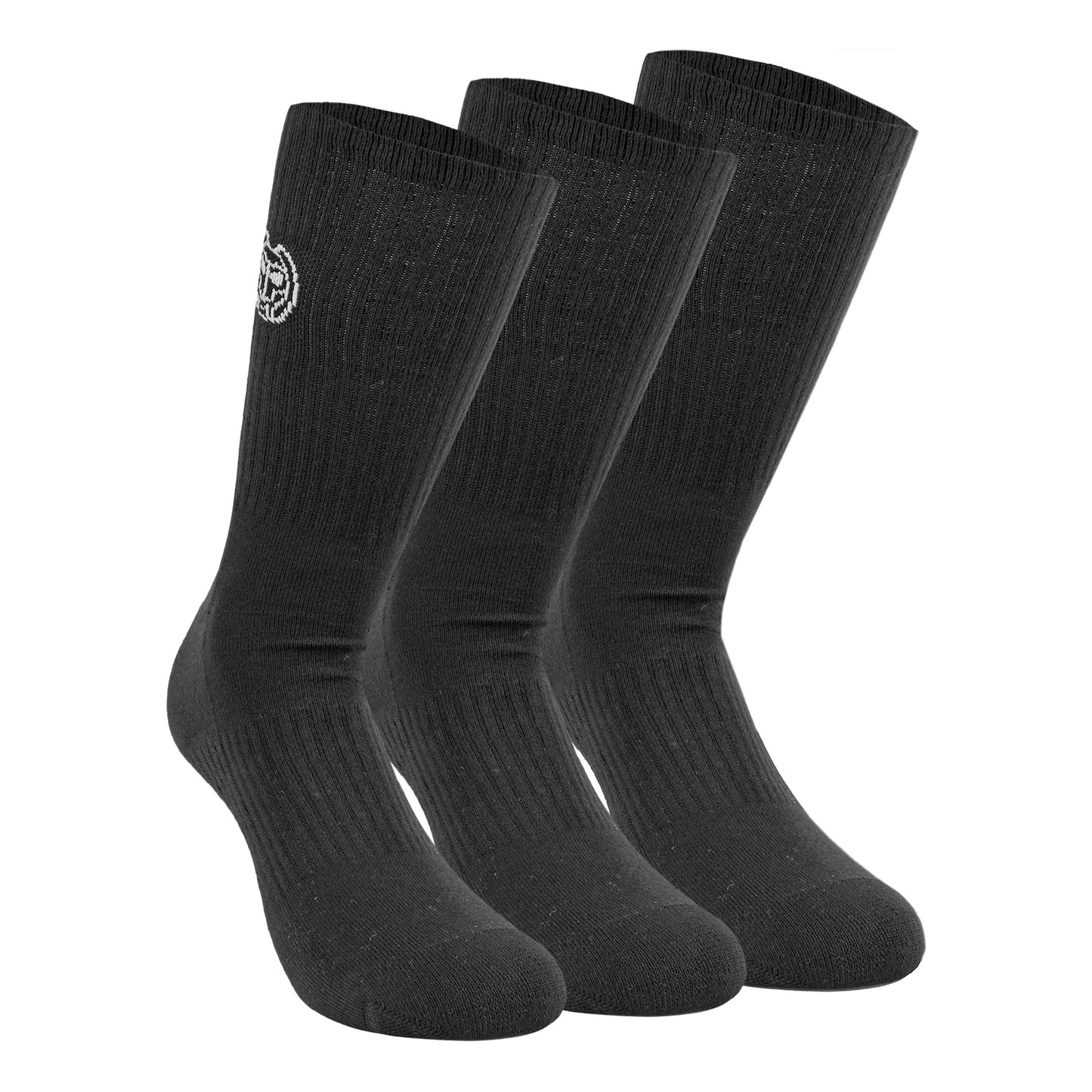 BIDI BADU Matayo Crew Tech Sports socks 3 Pack Men - black, white