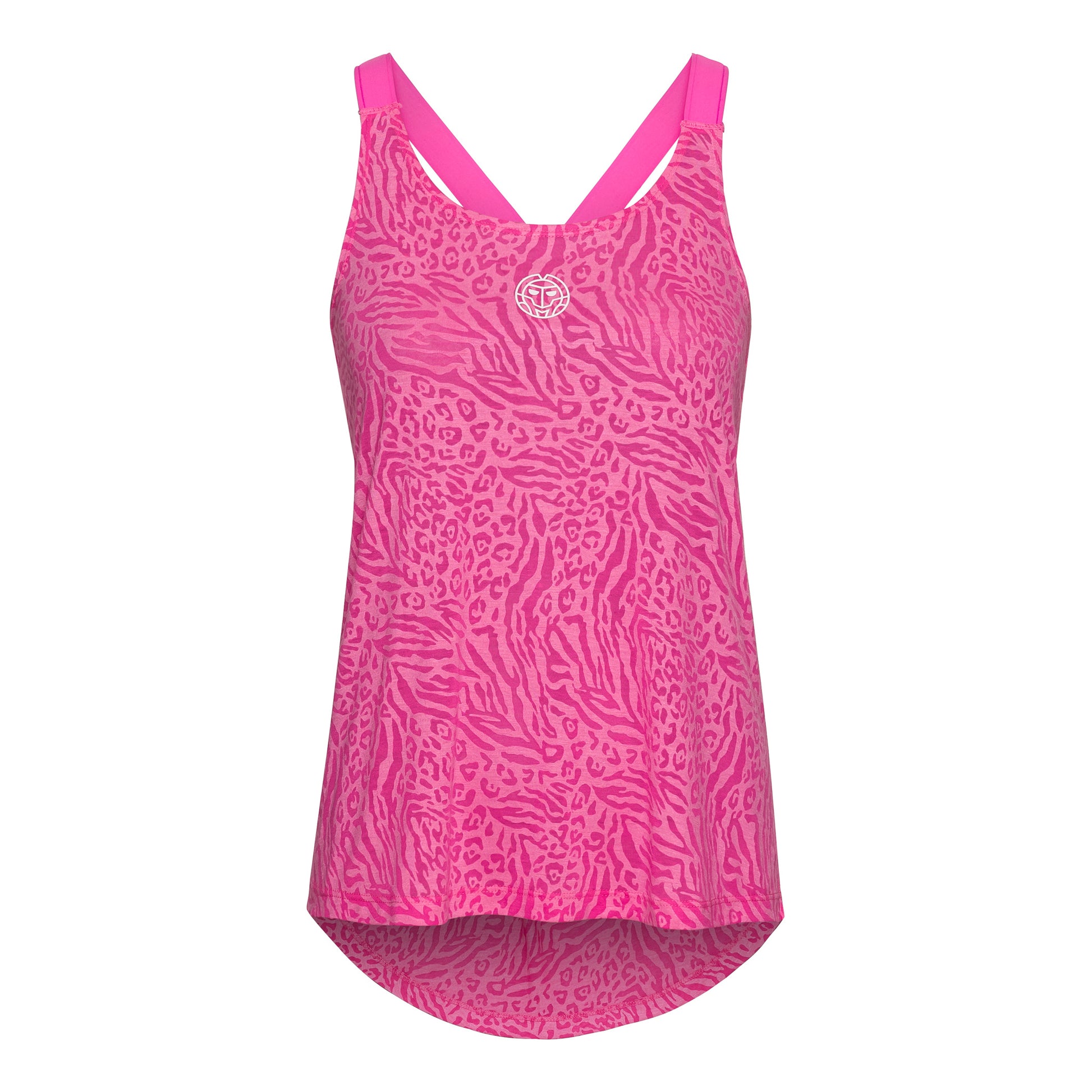 BIDI BADU Maila Bournout Tech Tank Top -pink,white