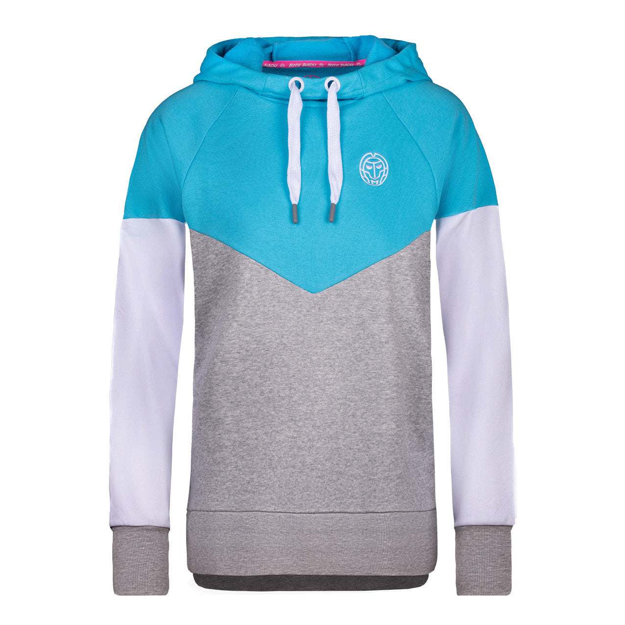 BIDI BADU Flavia Hoody Women-Light Blue,Lightgrey