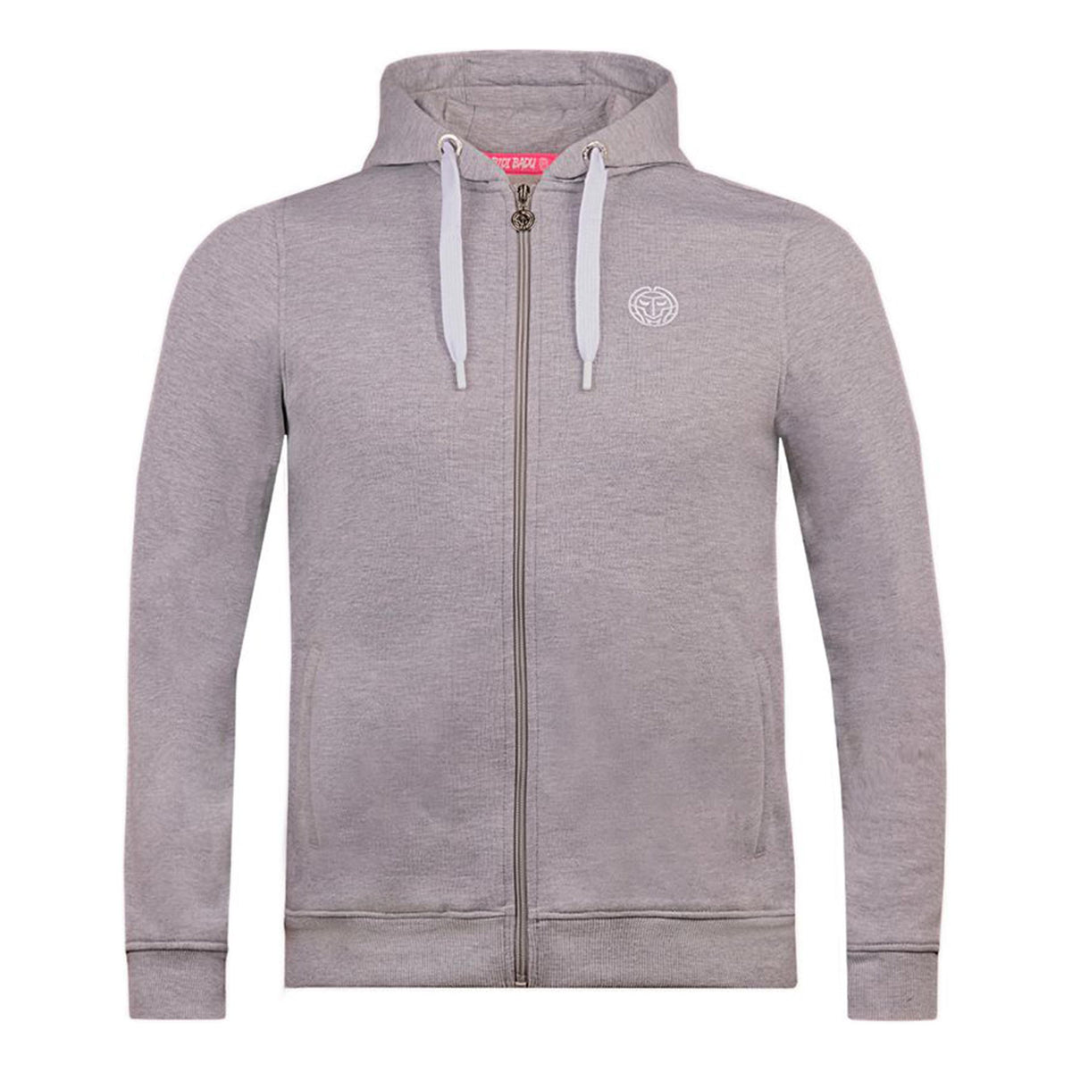 BIDI BADU Keno Basic Zip Hoodie Men - lightgrey,