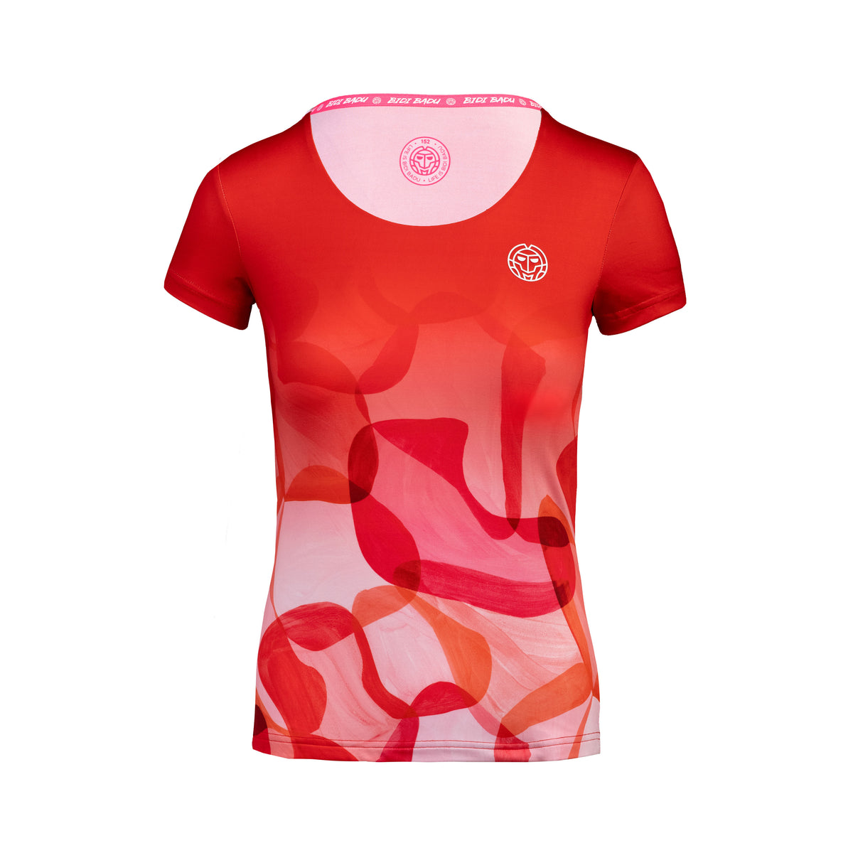 BIDI BADU Issa Tech Round-Neck T-Shirt Girls - red, multicoloured