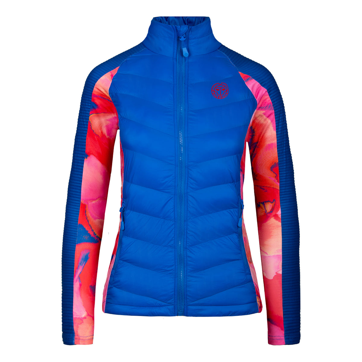 BIDI BADU Dania Tech Down Jacket Trainingsjacke Damen - blau, mehrfarbig