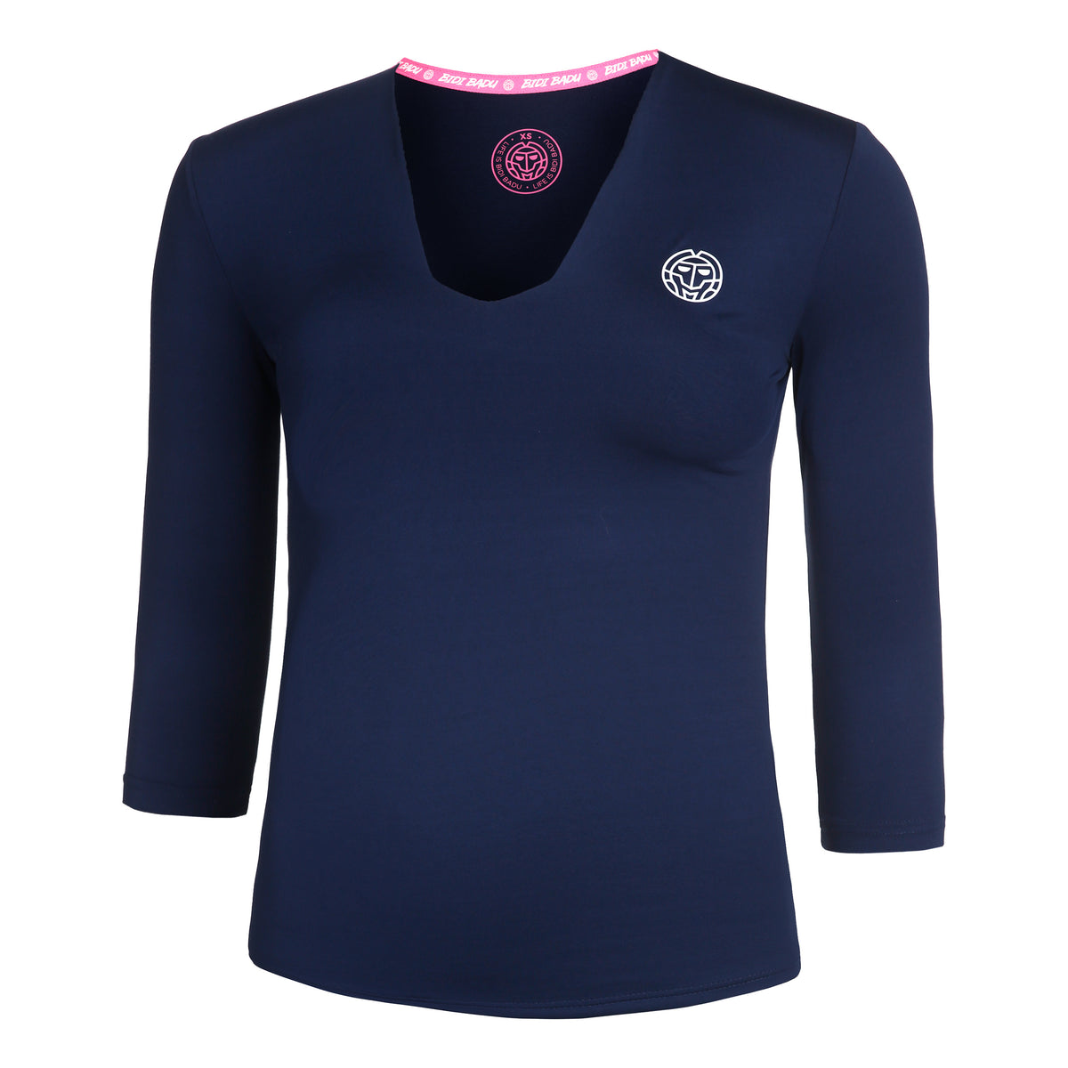 BIDI BADU Ariana Tech V-Neck Longsleeve Damen - dunkelblau,