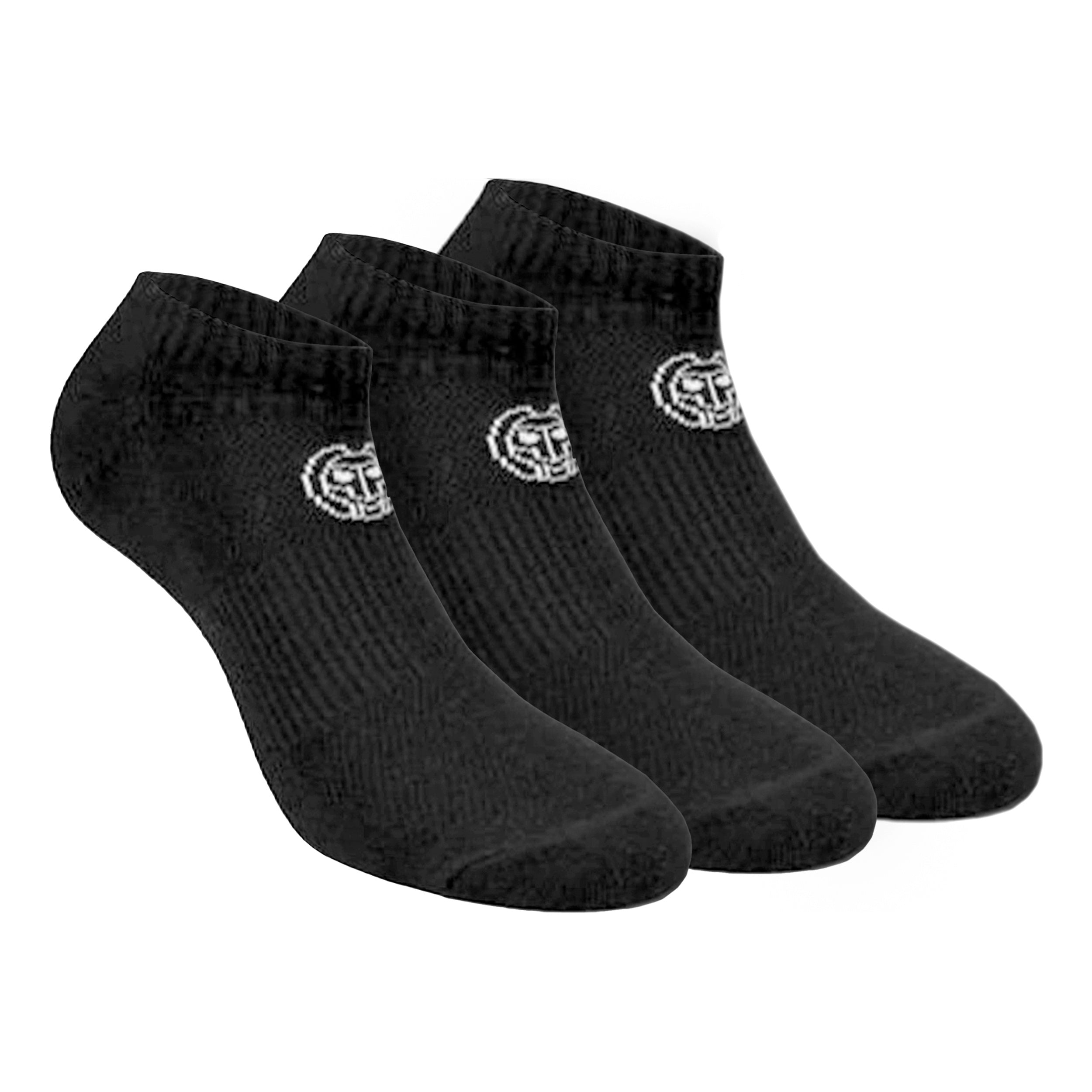 BIDI BADU No Party No Show Move Tennis Socks 3 Pack-Black,White