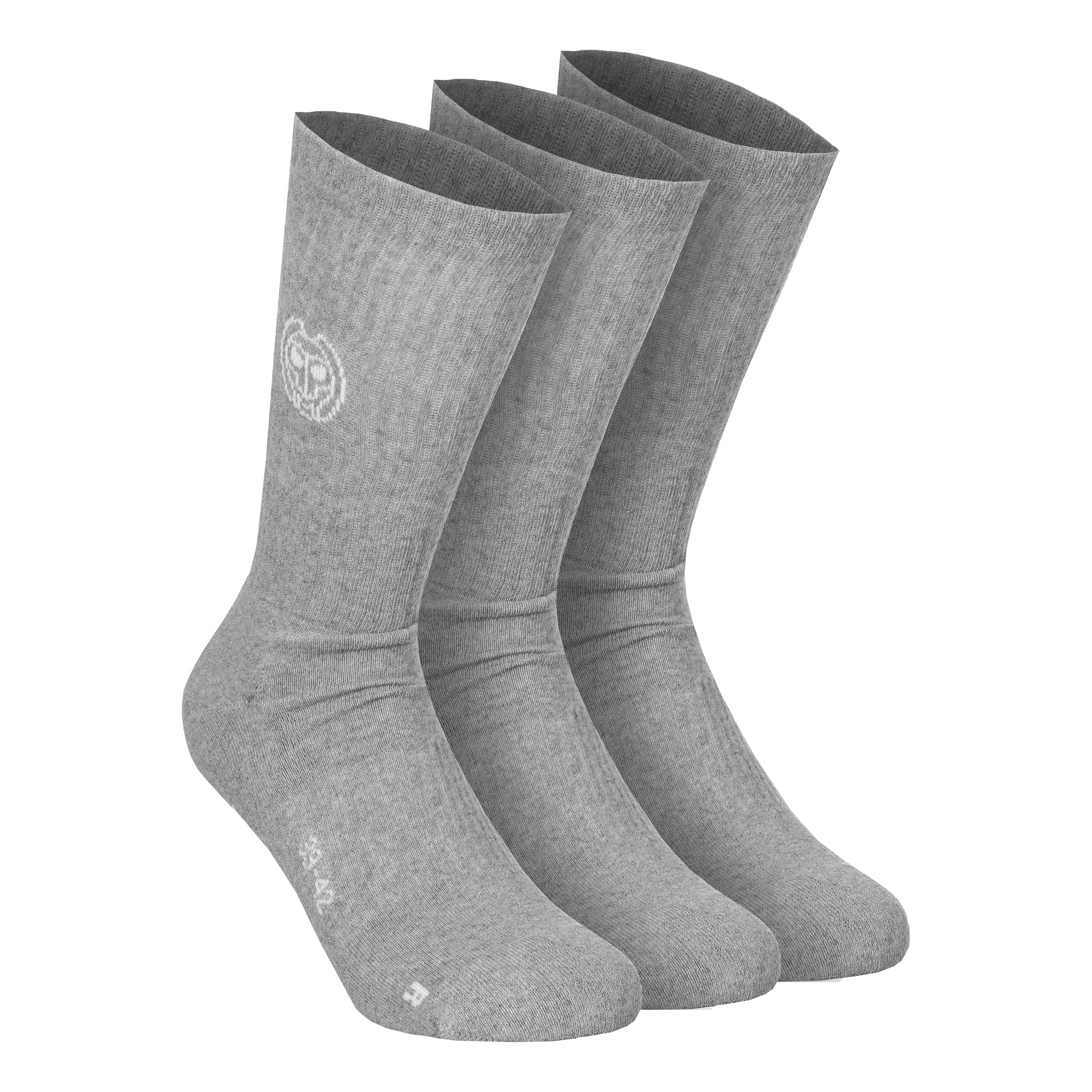 BIDI BADU Don Carlito Crew Move Tennis Socks-Grey,White