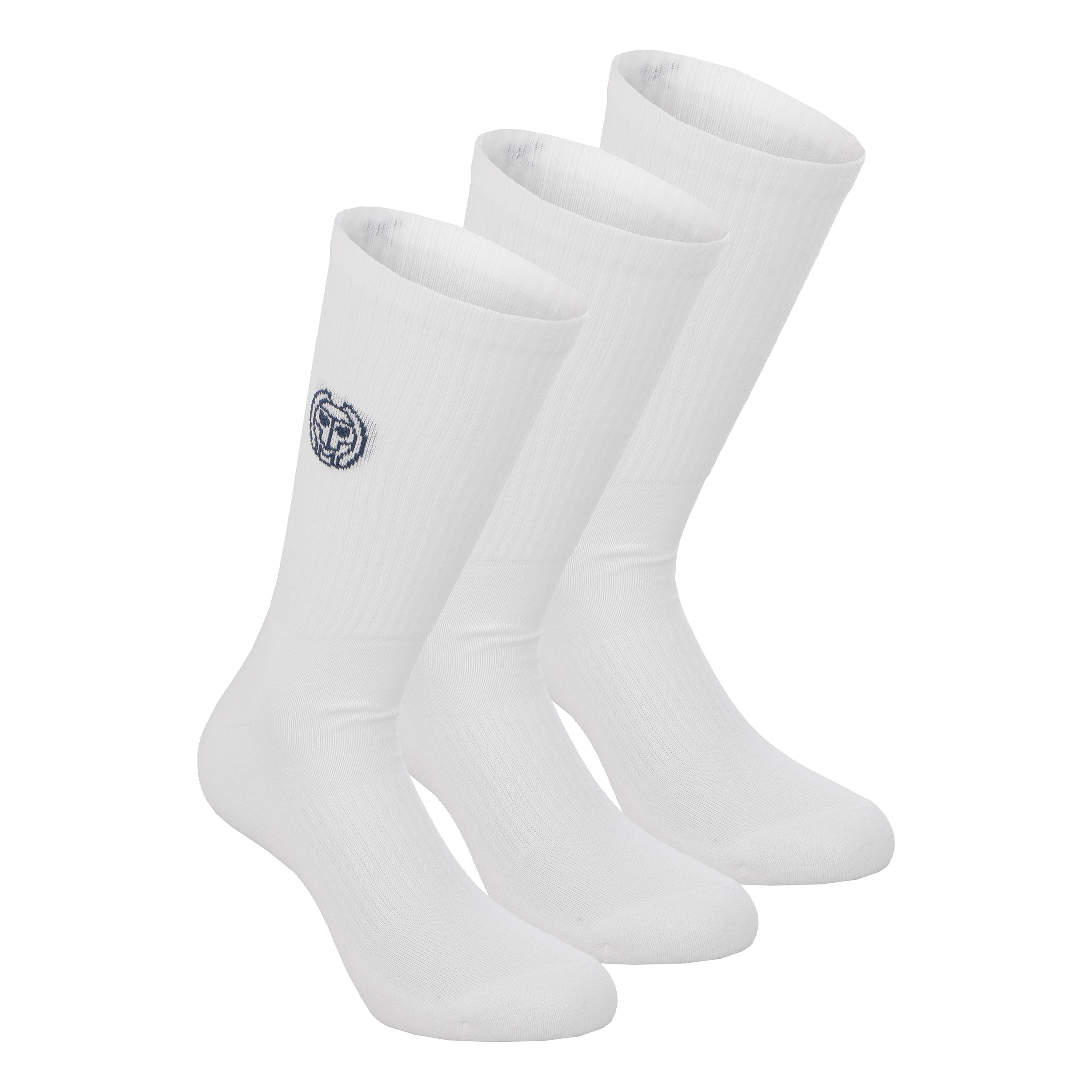 BIDI BADU Don Carlito Crew Move Tennissocken 3er Pack-Weiß,Schwarz