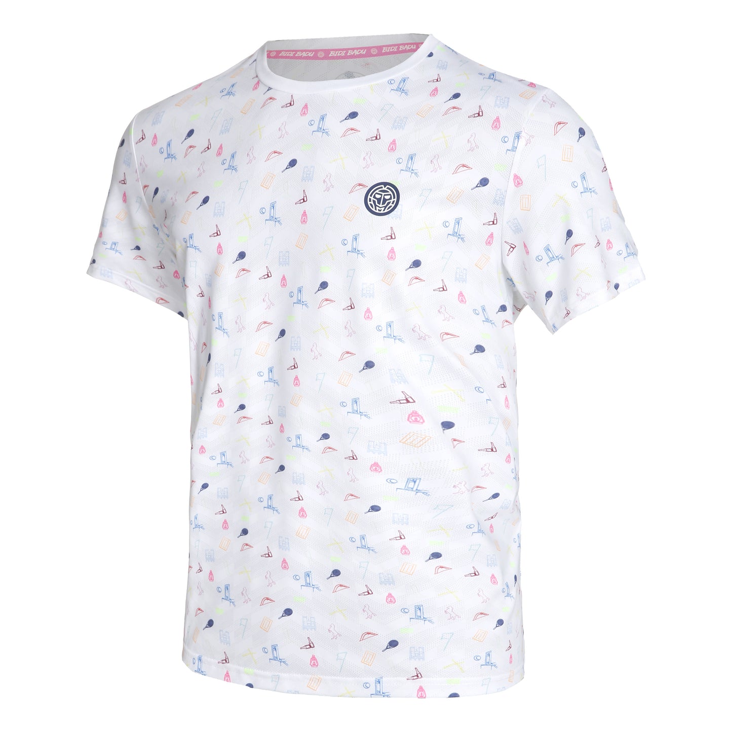BIDI BADU Hawi Tech T-Shirt Men - white, multicoloured