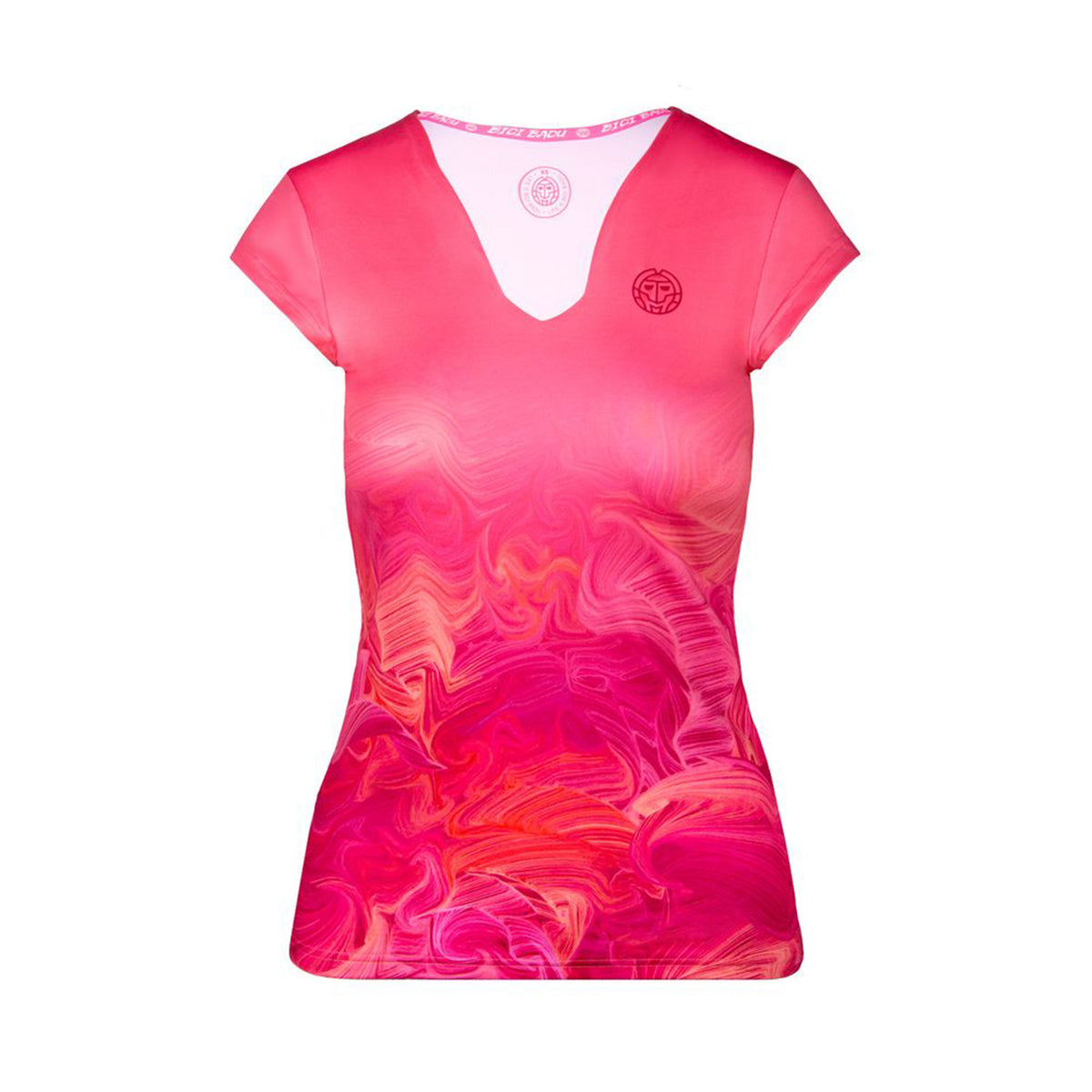 BIDI BADU Anele Tech Roundneck T-Shirt Mädchen - pink, mehrfarbig