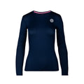 Mina Tech Roundneck Longsleeve Mädchen - dunkelblau,