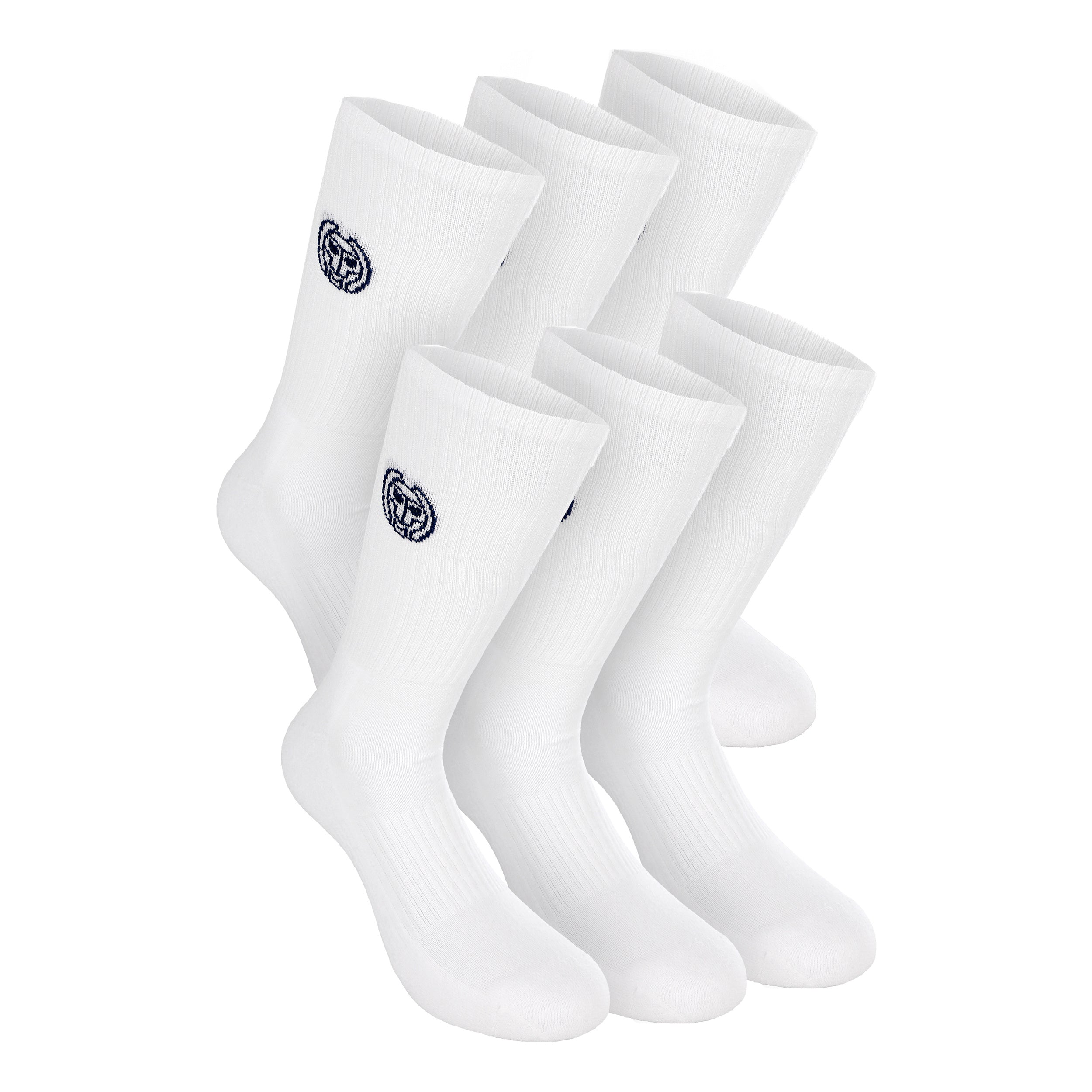 BIDI BADU Don Carlito XXL Crew Move Sportsocken 6er Pack-Weiß