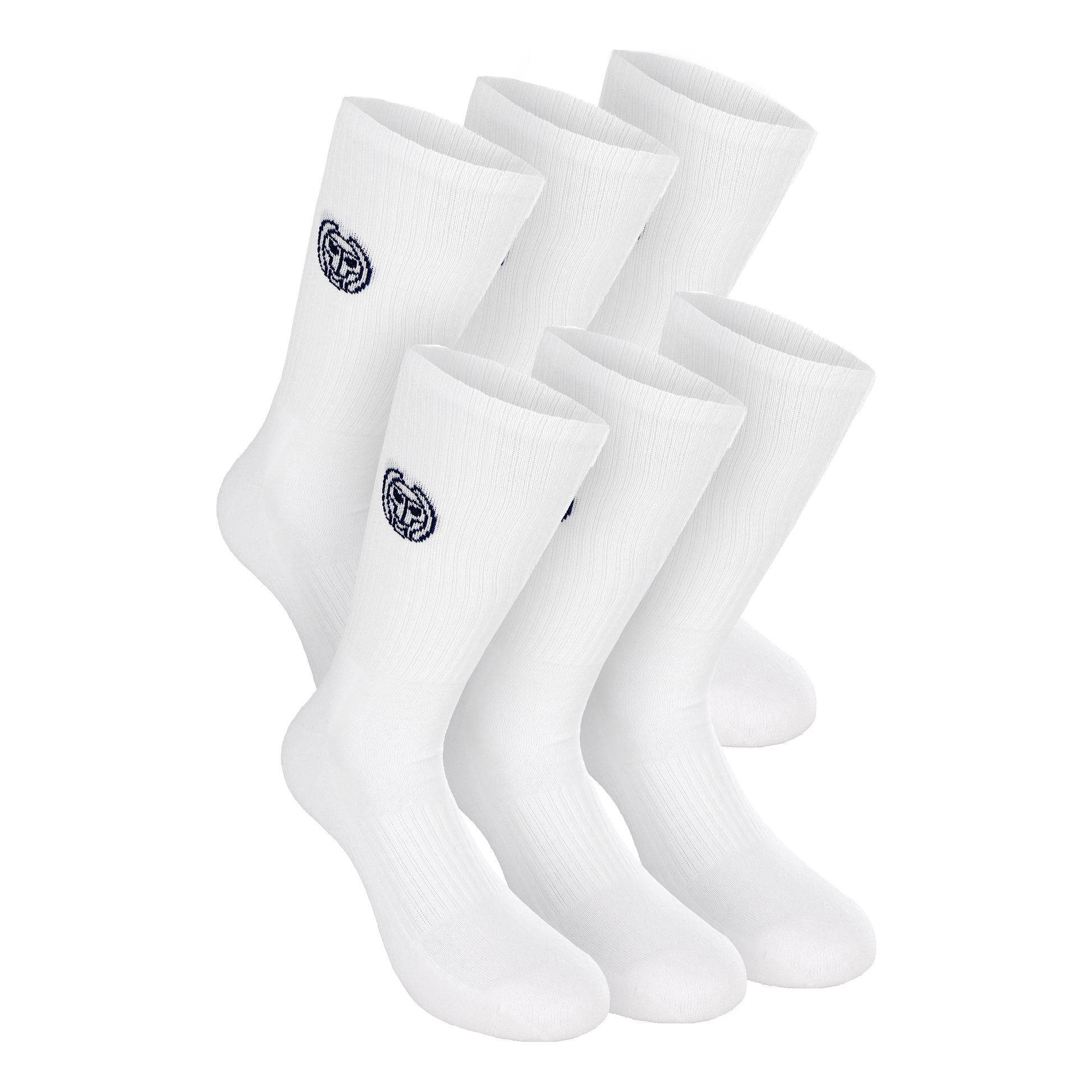 BIDI BADU Don Carlito XXL Crew Move Sportsocken 6er Pack-Weiß
