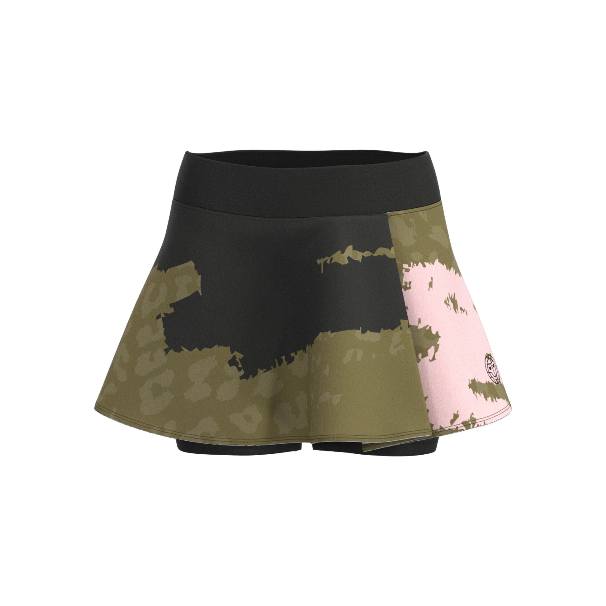 BIDI BADU Crew Wavy Skirt Women - olive, multicoloured