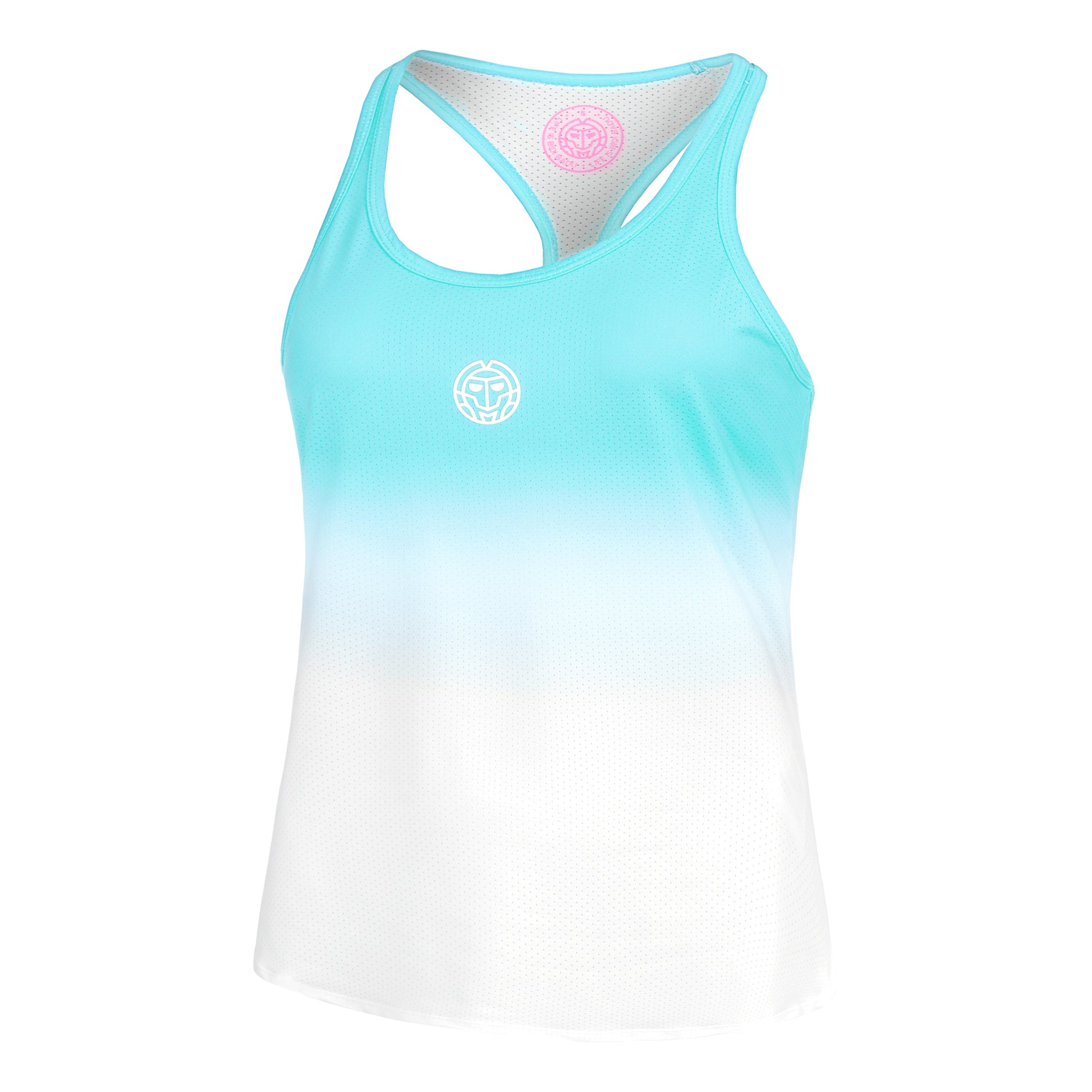 BIDI BADU Crew Gradiant Tank-Top Damen-Türkis,Weiß