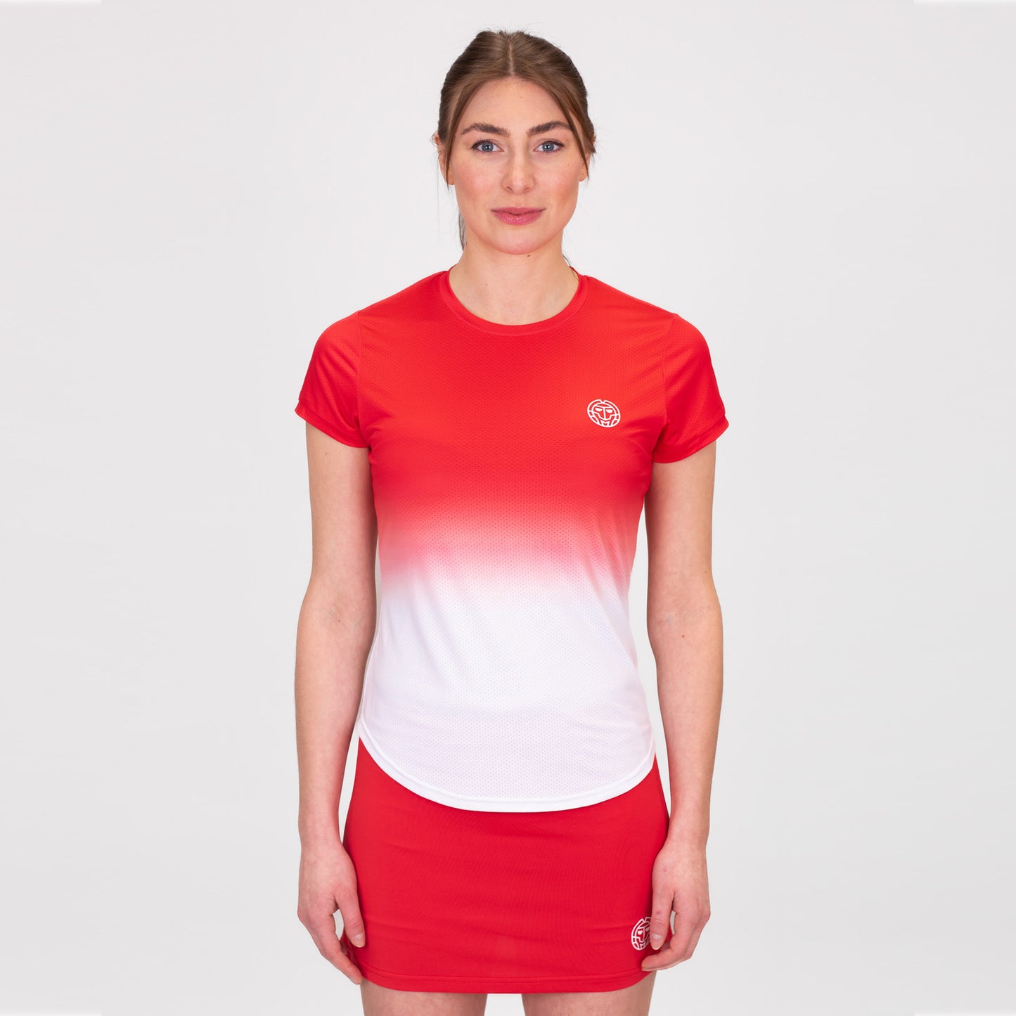 BIDI BADU Crew Gradiant T-Shirt Women-Red,White