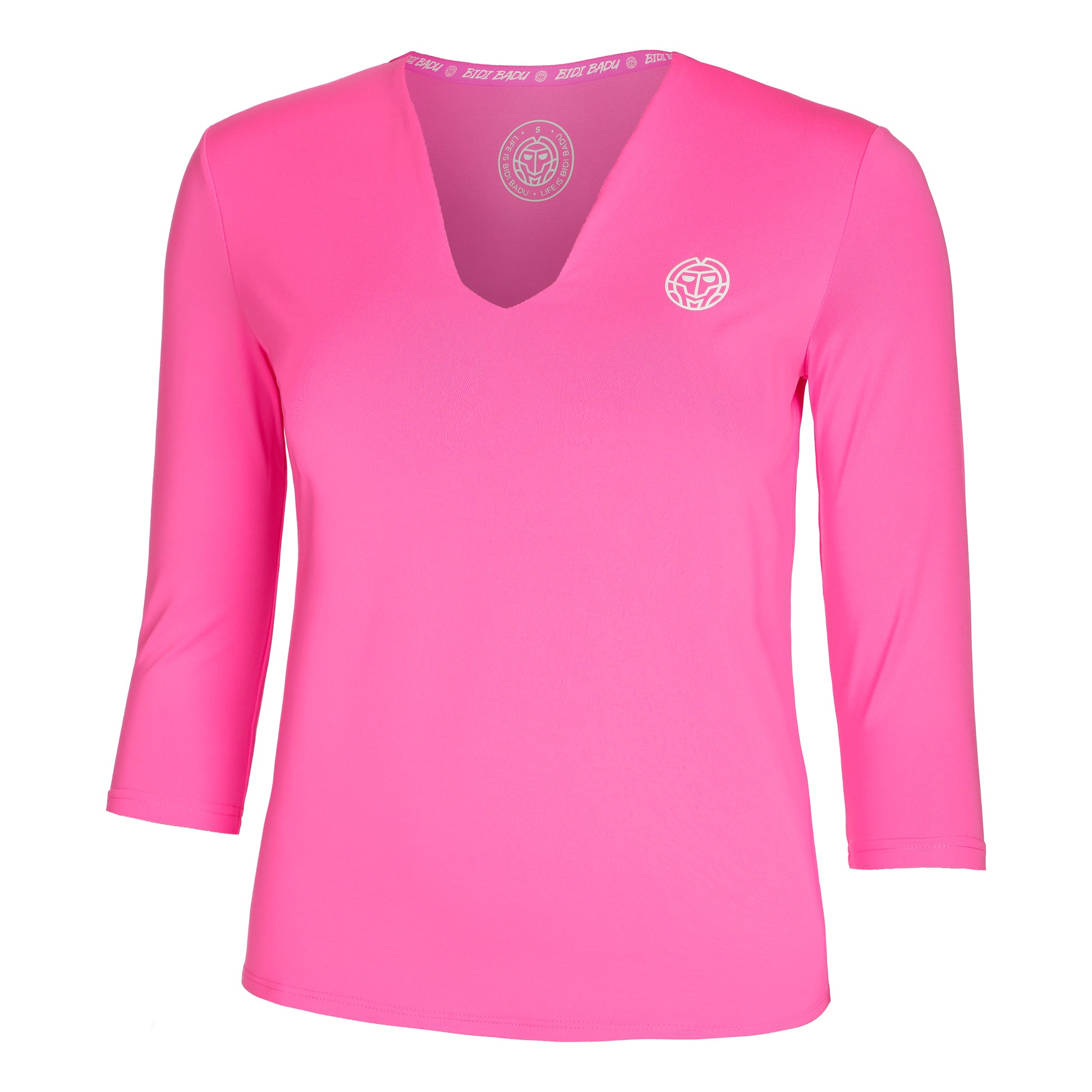 BIDI BADU Crew V-Neck Long Sleeve Women-Pink