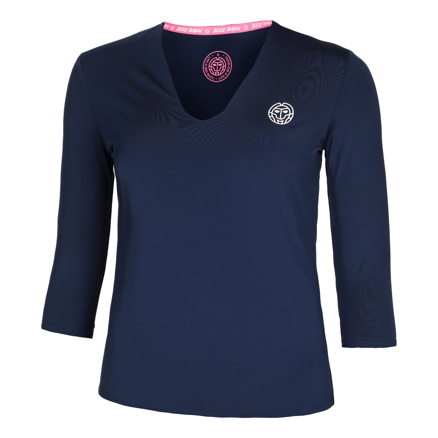BIDI BADU Crew V-Neck Long Sleeve Women-Dark Blue