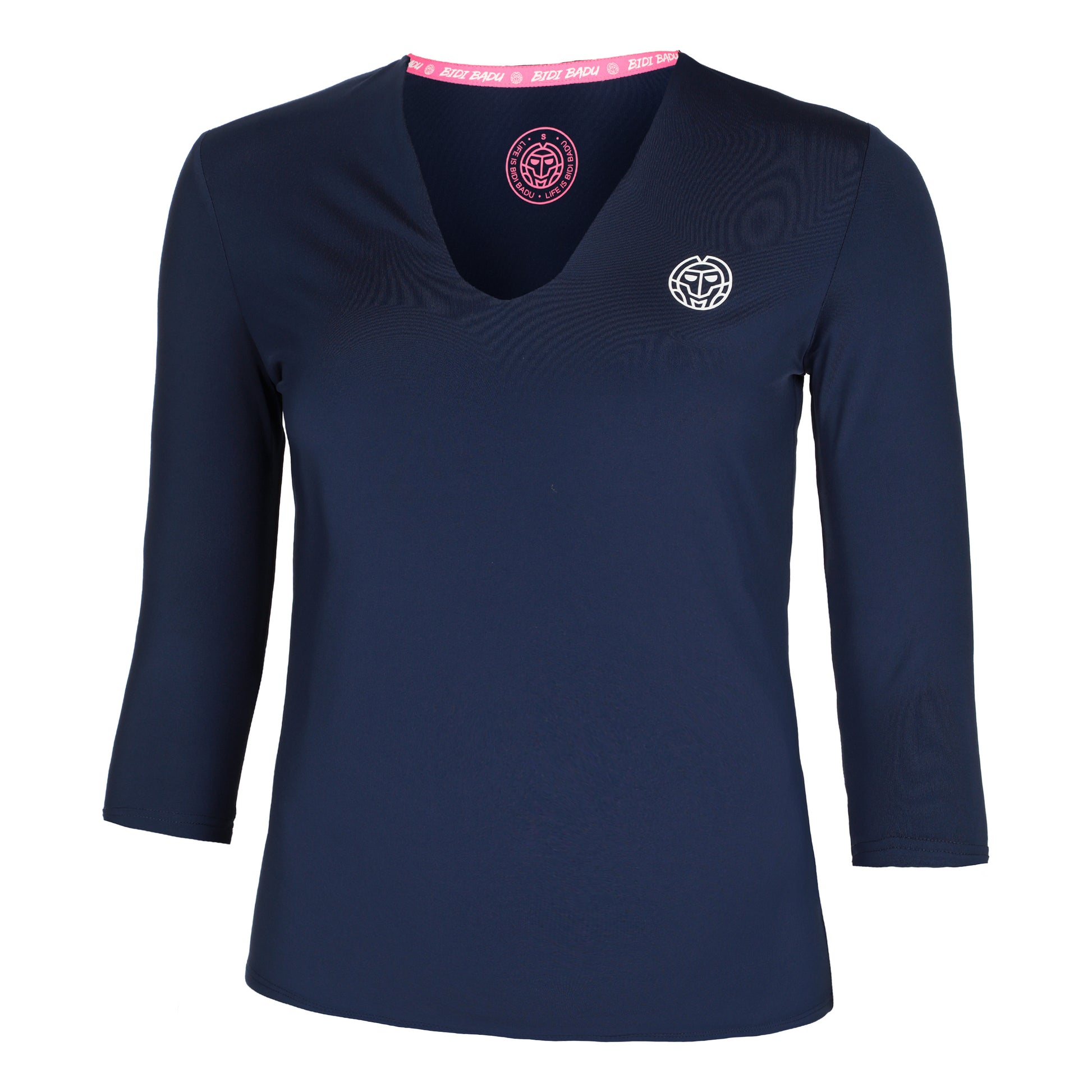 BIDI BADU Crew V-Neck Long Sleeve Women-Dark Blue