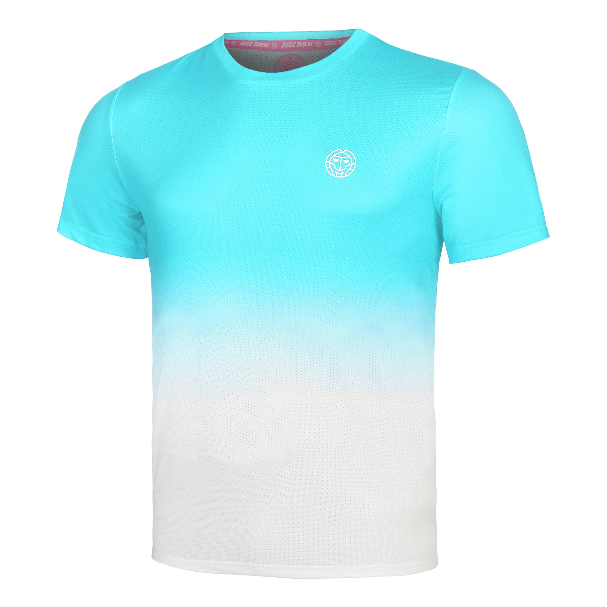 BIDI BADU Crew Gradiant T-Shirt Men-Turquoise,White