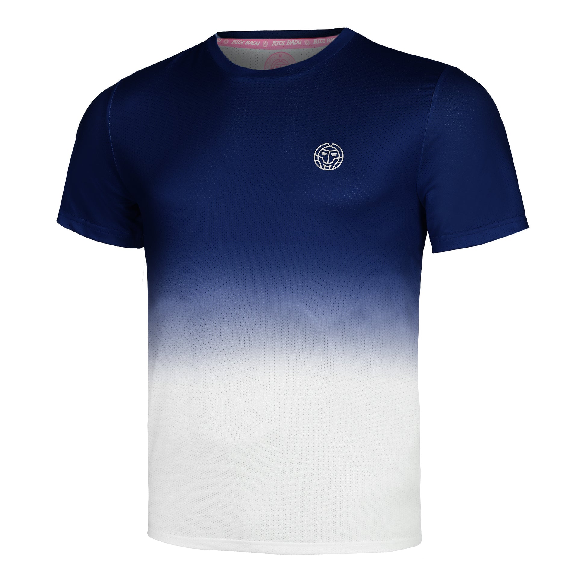 BIDI BADU Crew Gradiant T-Shirt Herren-Dunkelblau,Weiß