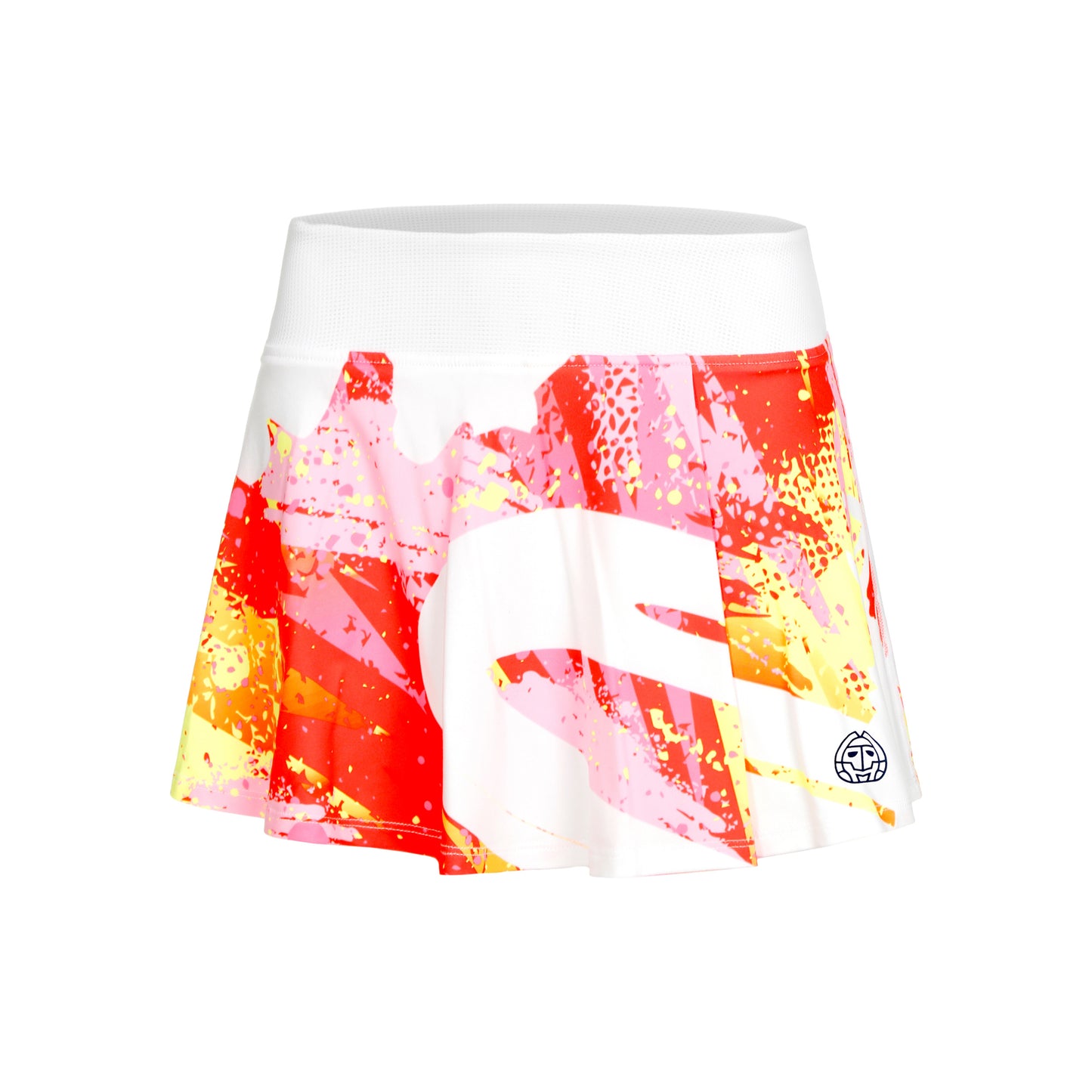 BIDI BADU Wild Arts Printed Wavy Rock Damen-Weiß,Mehrfarbig