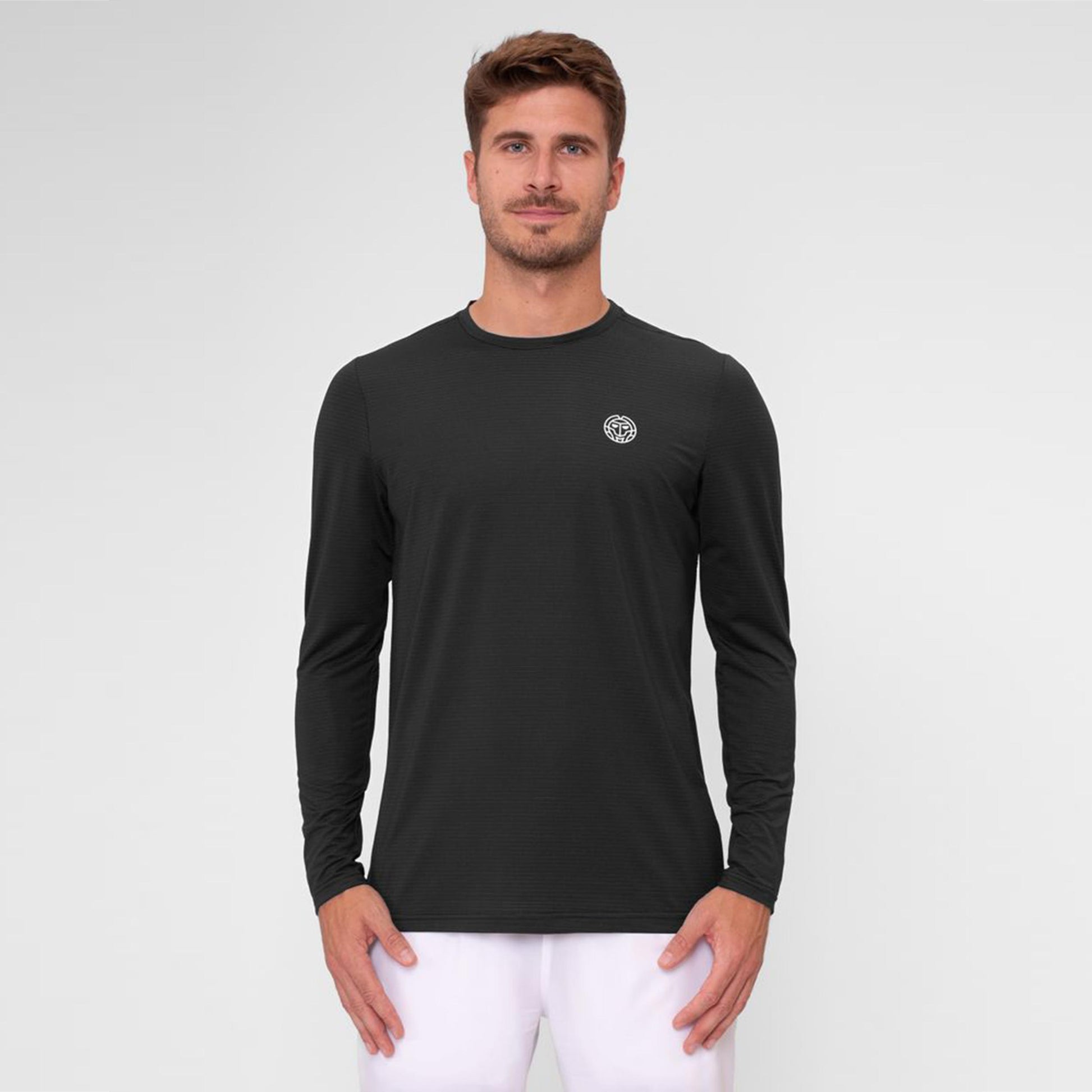 BIDI BADU Crew Roundneck Longsleeve Herren-Schwarz