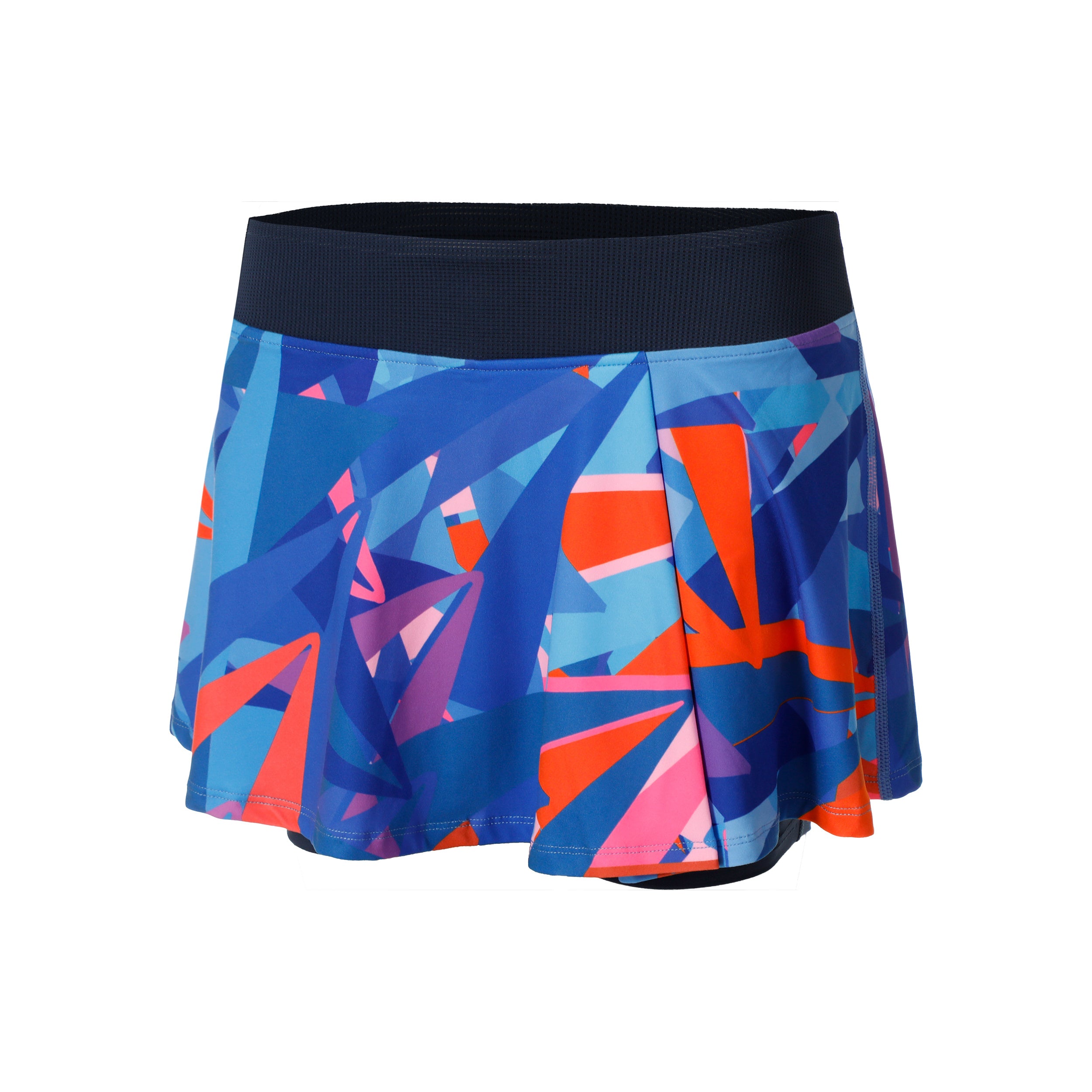 BIDI BADU Spike Printed Wavy Skirt Women-Dark Blue,Blue