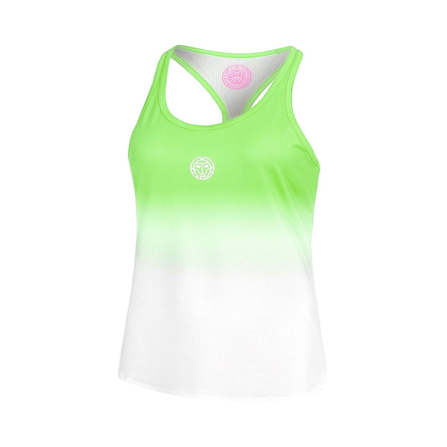 BIDI BADU Crew Gradiant Tank-Top Mädchen-Neongrün,Weiß