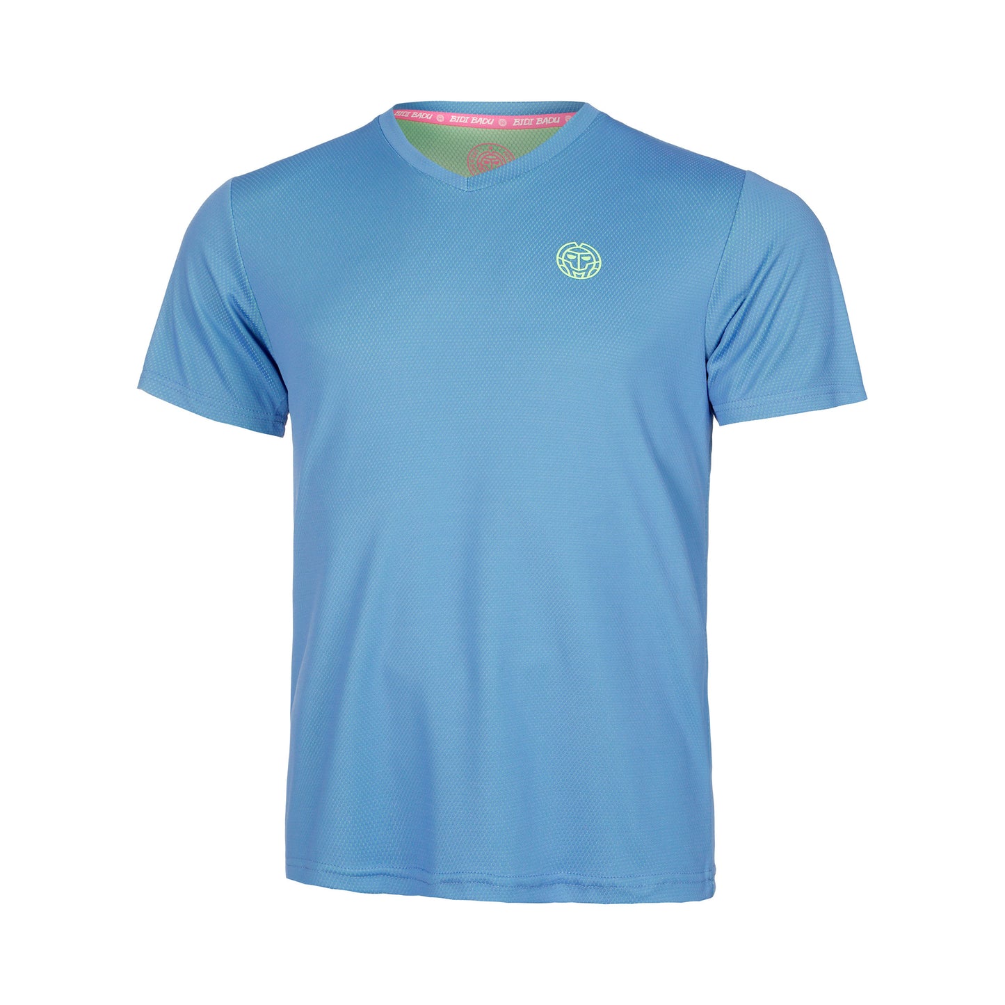 BIDI BADU Crew Inside Out V-Neck T-Shirt Boys-Blue,Neon Green