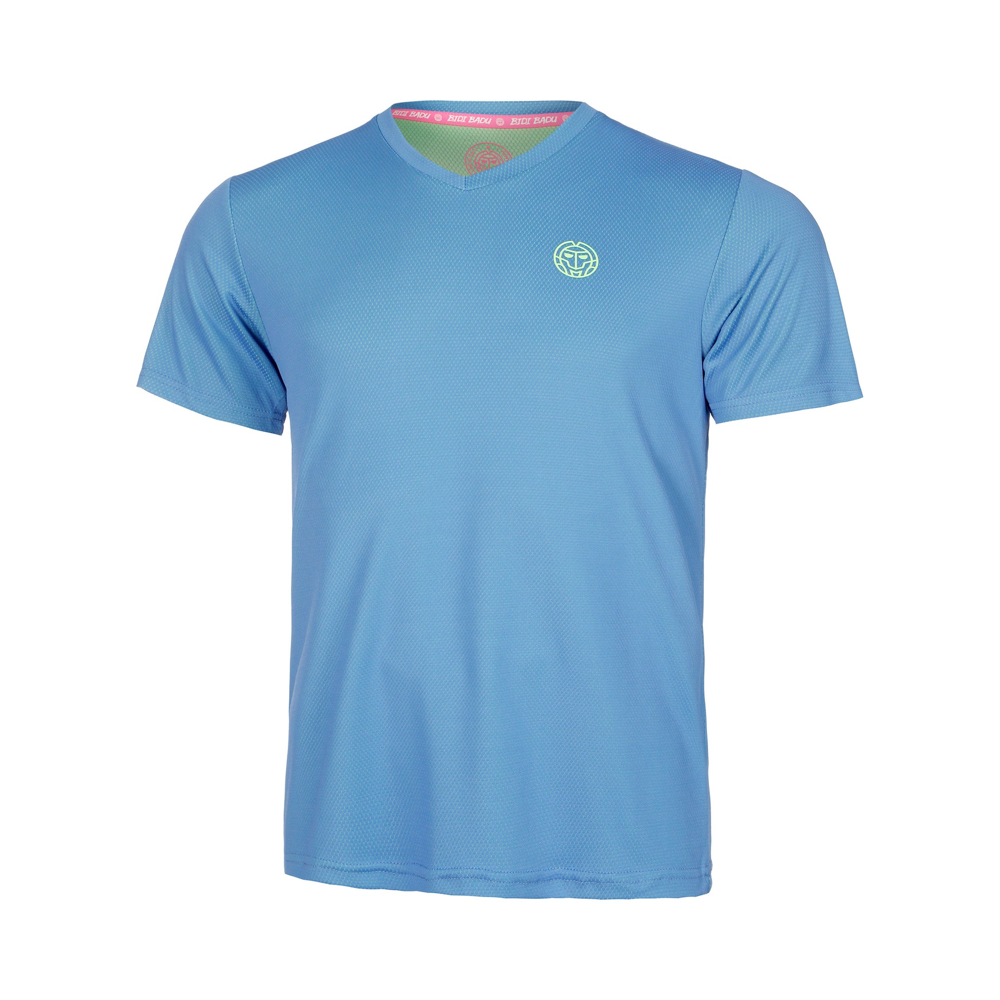 BIDI BADU Crew Inside Out V-Neck T-Shirt Boys-Blue,Neon Green