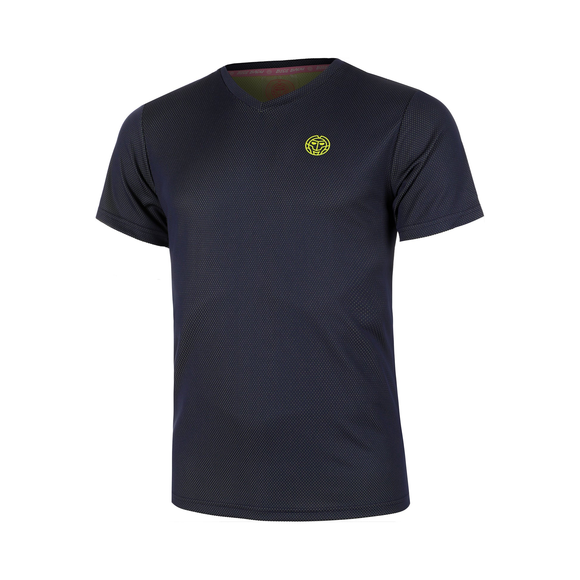 BIDI BADU Crew Inside Out V-Neck T-Shirt Jungen-Dunkelblau,Limette